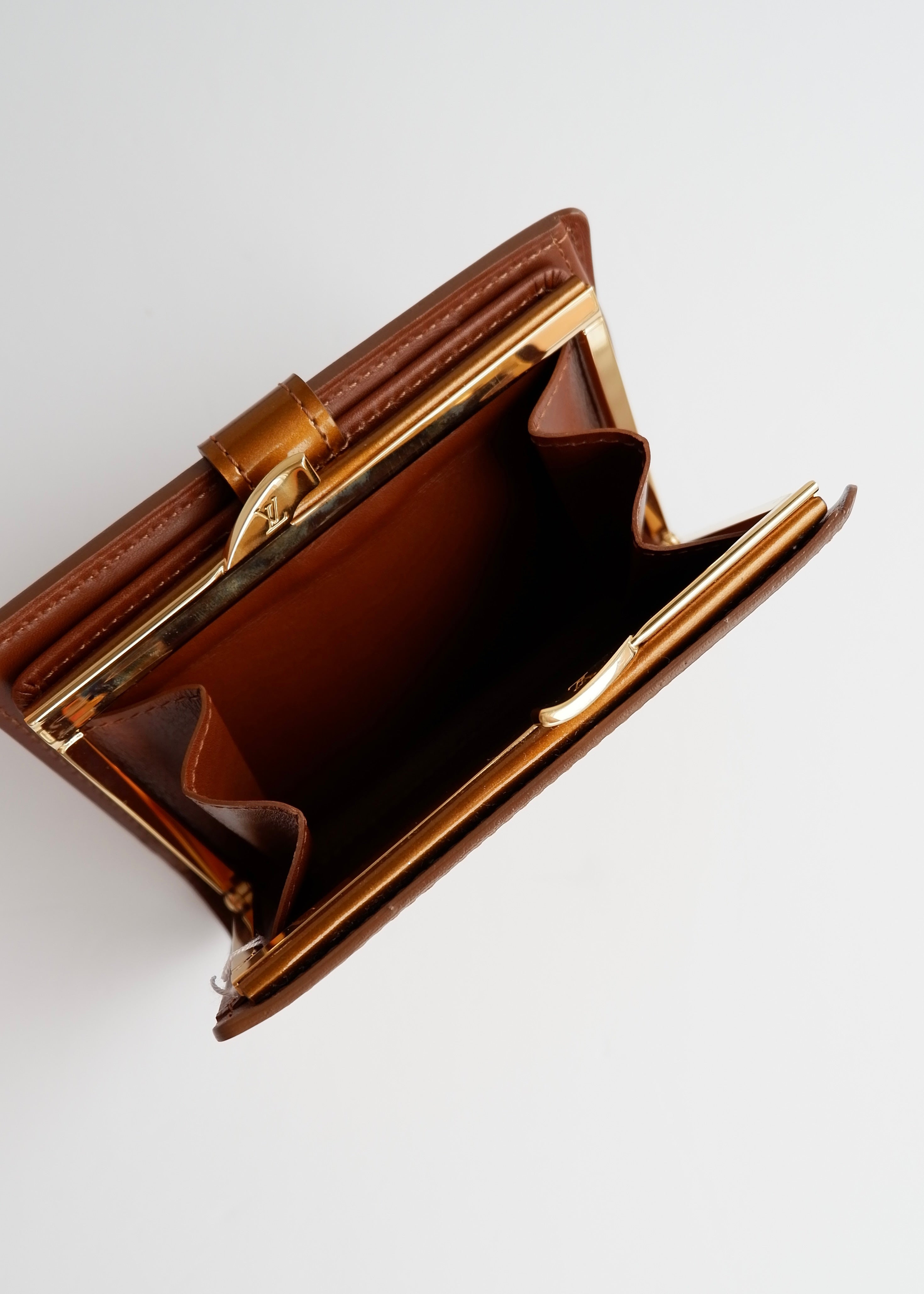 Authentic Preowned Louis Vuitton Brown Monogram Vernis Compact Wallet