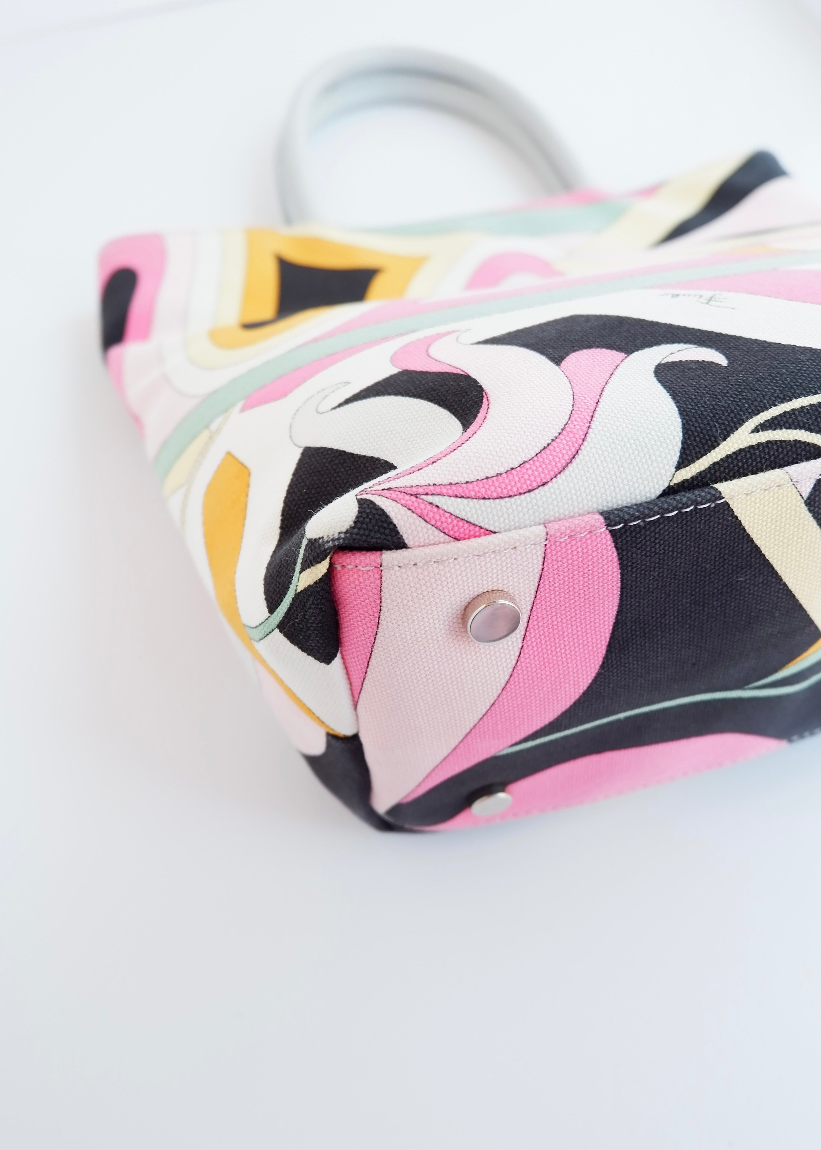 Authentique sac à main Emilio Pucci multicolore d'occasion