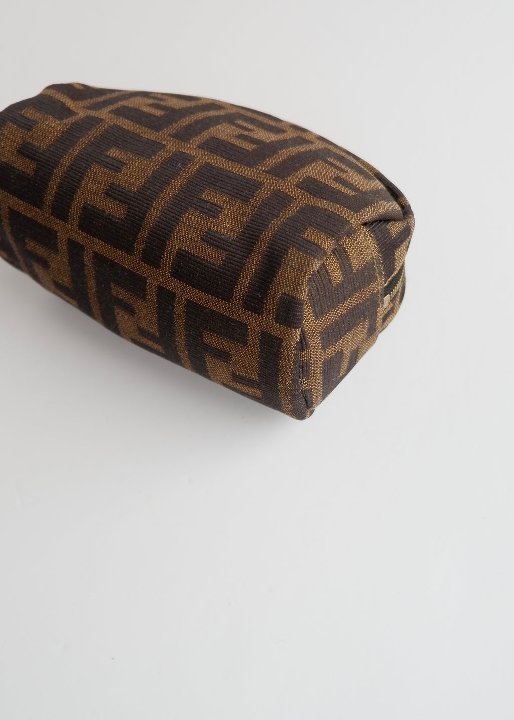 Authentic Preowned Fendi Brown Canvas Zucca Print Pouch