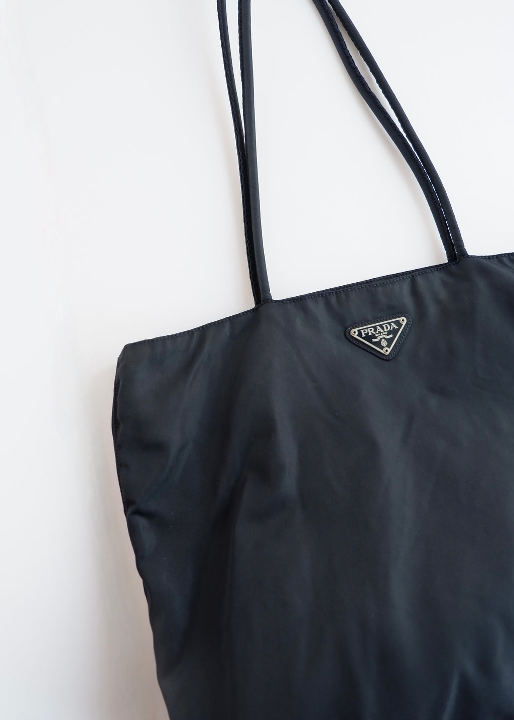 Authentic Preowned Prada Navy Nylon Long Strap Tote Bag