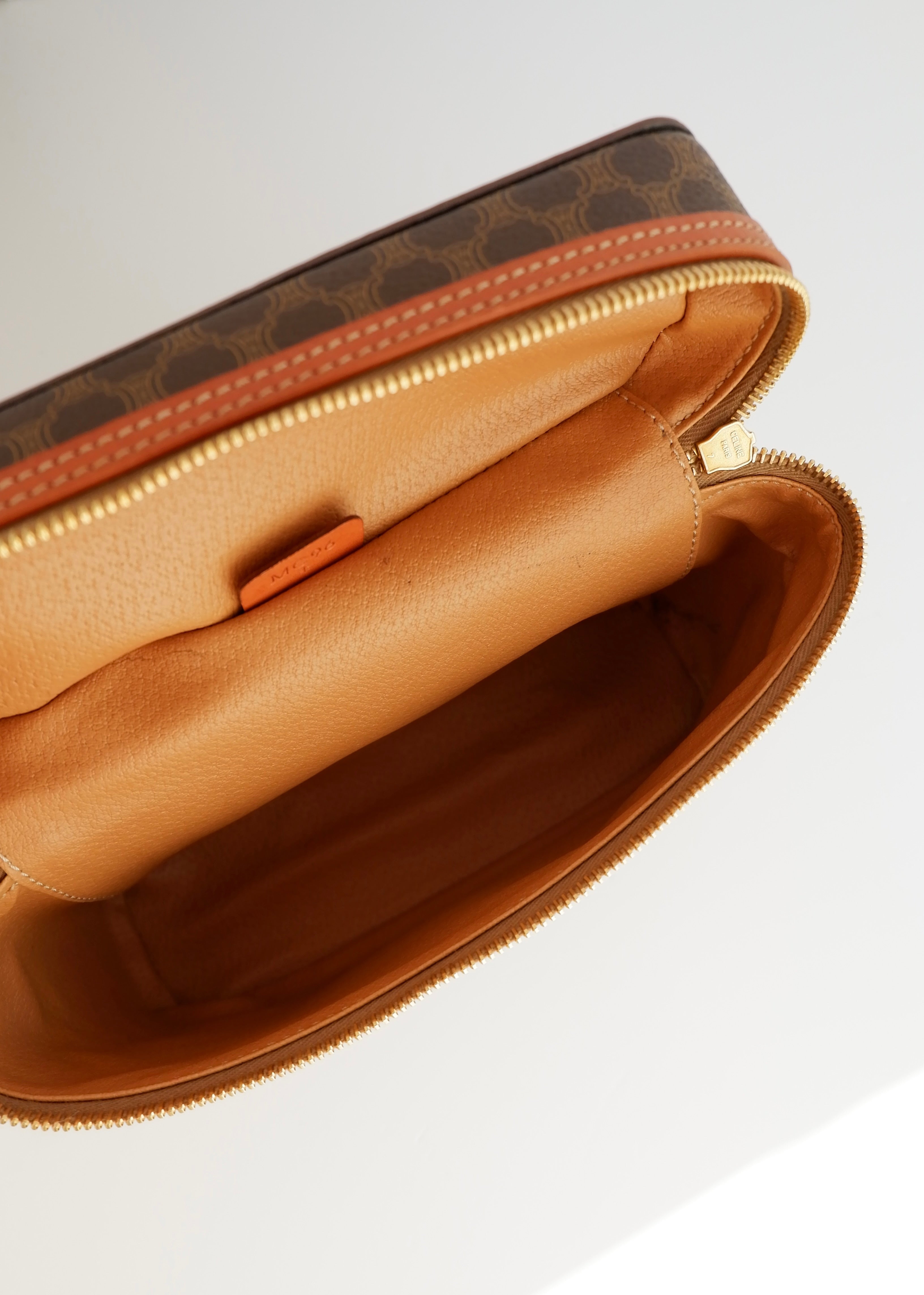 Authentic Preowned Vintage Celine Macadam Top Handle Clutch