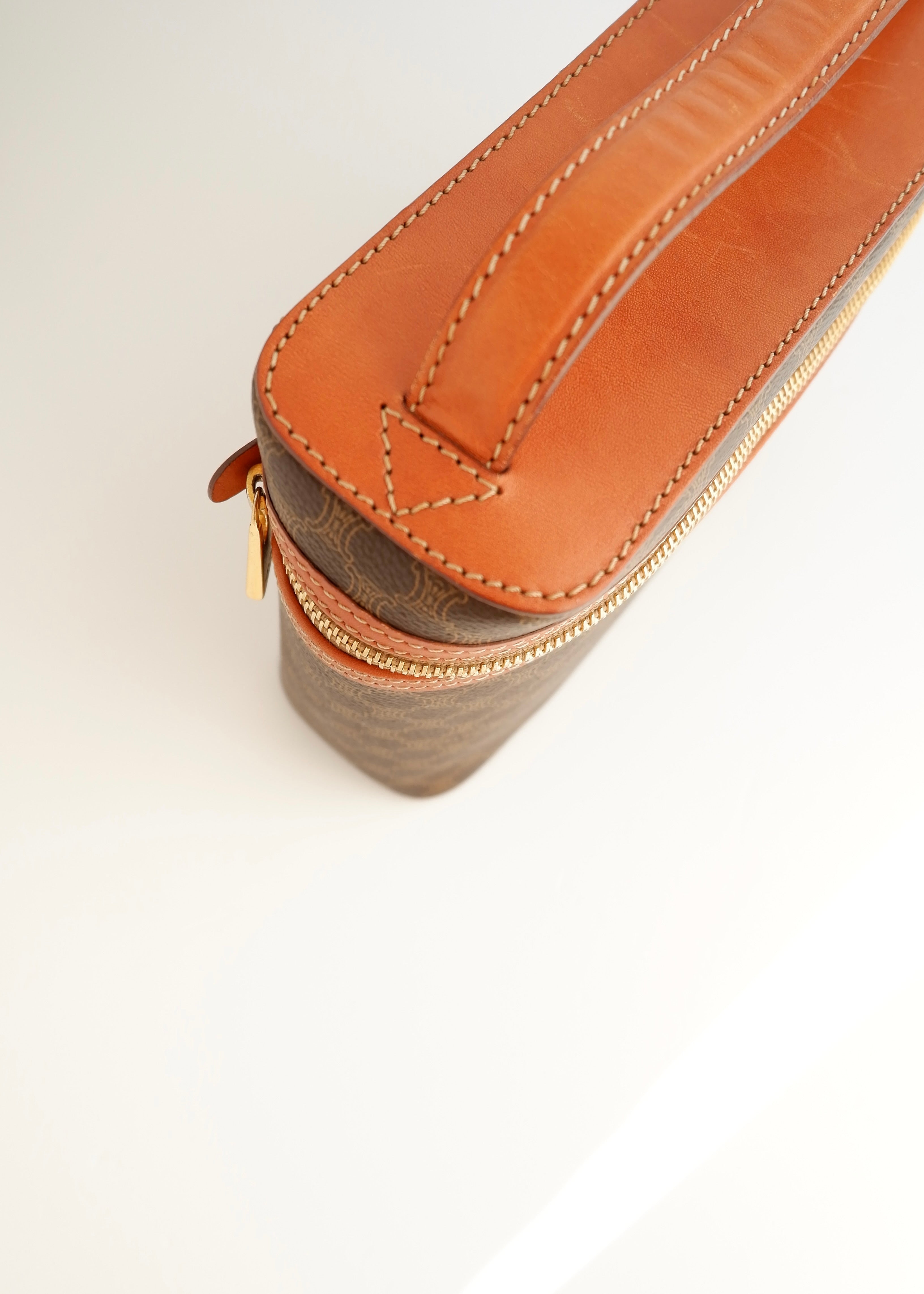 Authentic Preowned Vintage Celine Macadam Top Handle Clutch