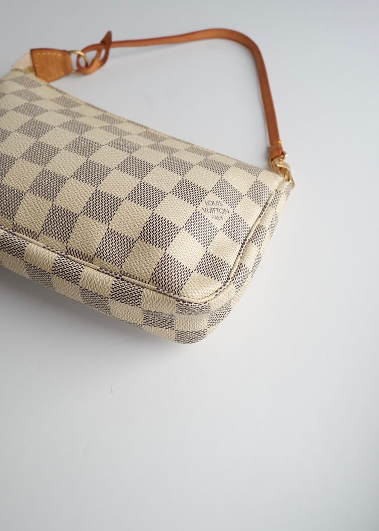 Authentic Preowned Louis Vuitton Damier Azur Pochette Accessories