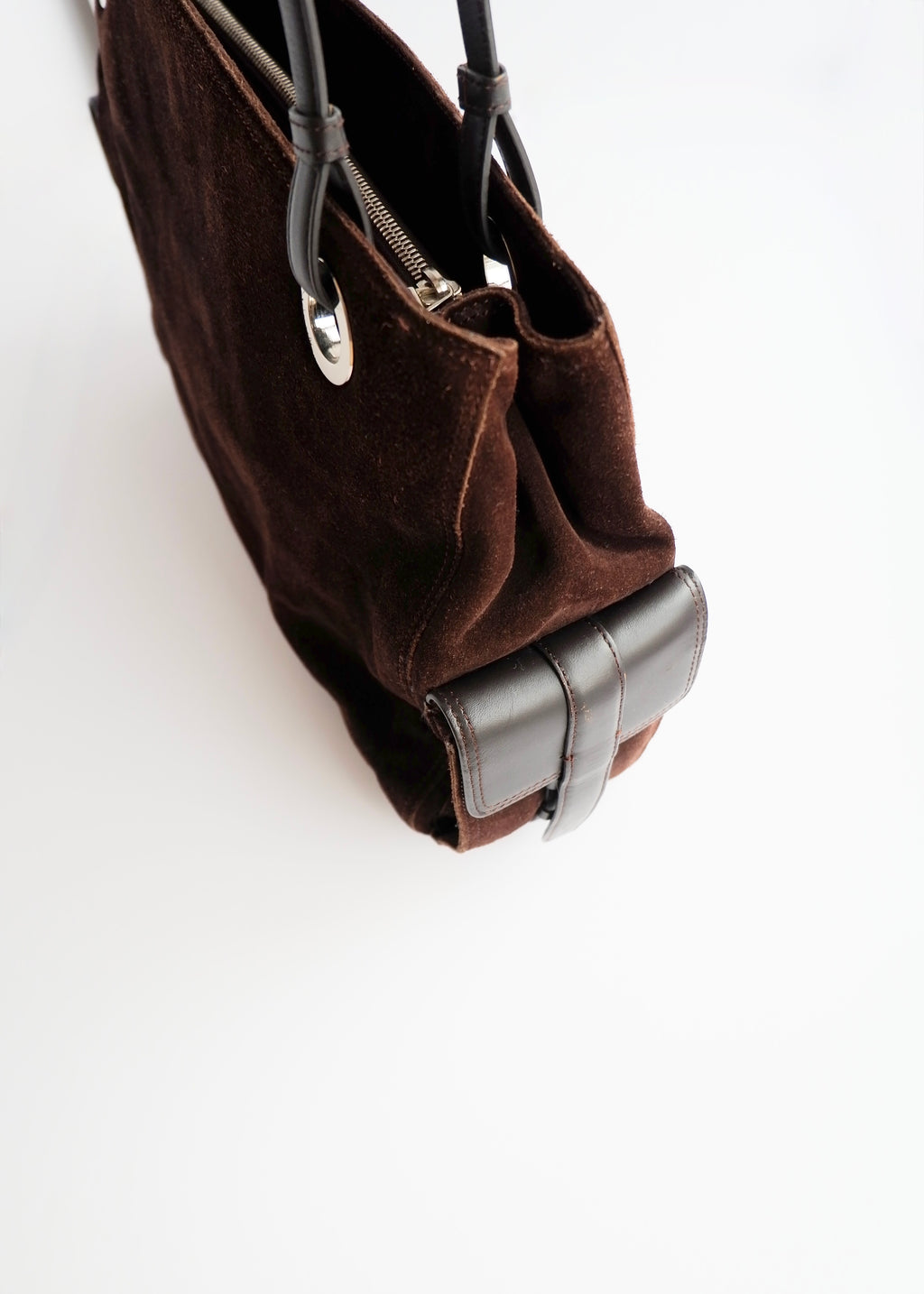 Sac cabas Givenchy en daim marron authentique d'occasion