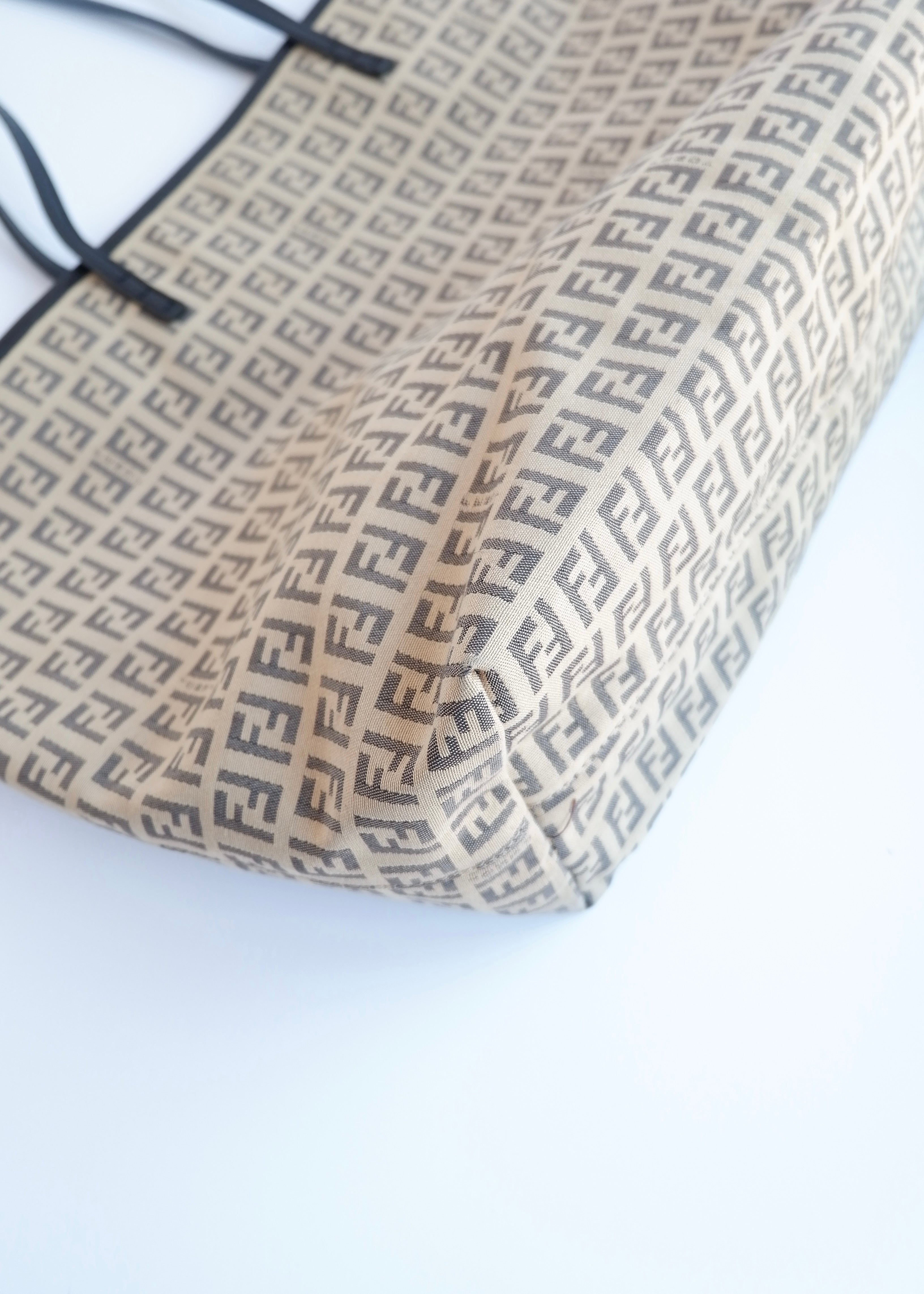Authentic Preowned Fendi Black Zucchino Tote Bag