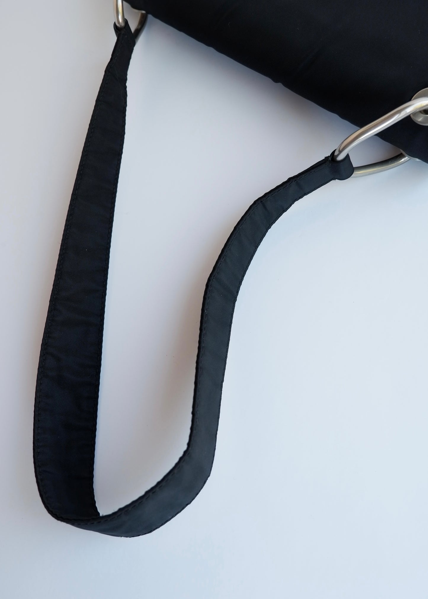 Authentic Preowned Prada Black Nylon Hobo Shoulder Bag
