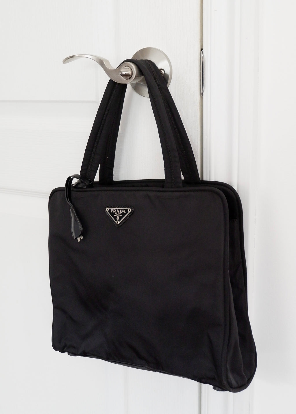 Authentic Preowned Prada Black Nylon Top Handle Bag