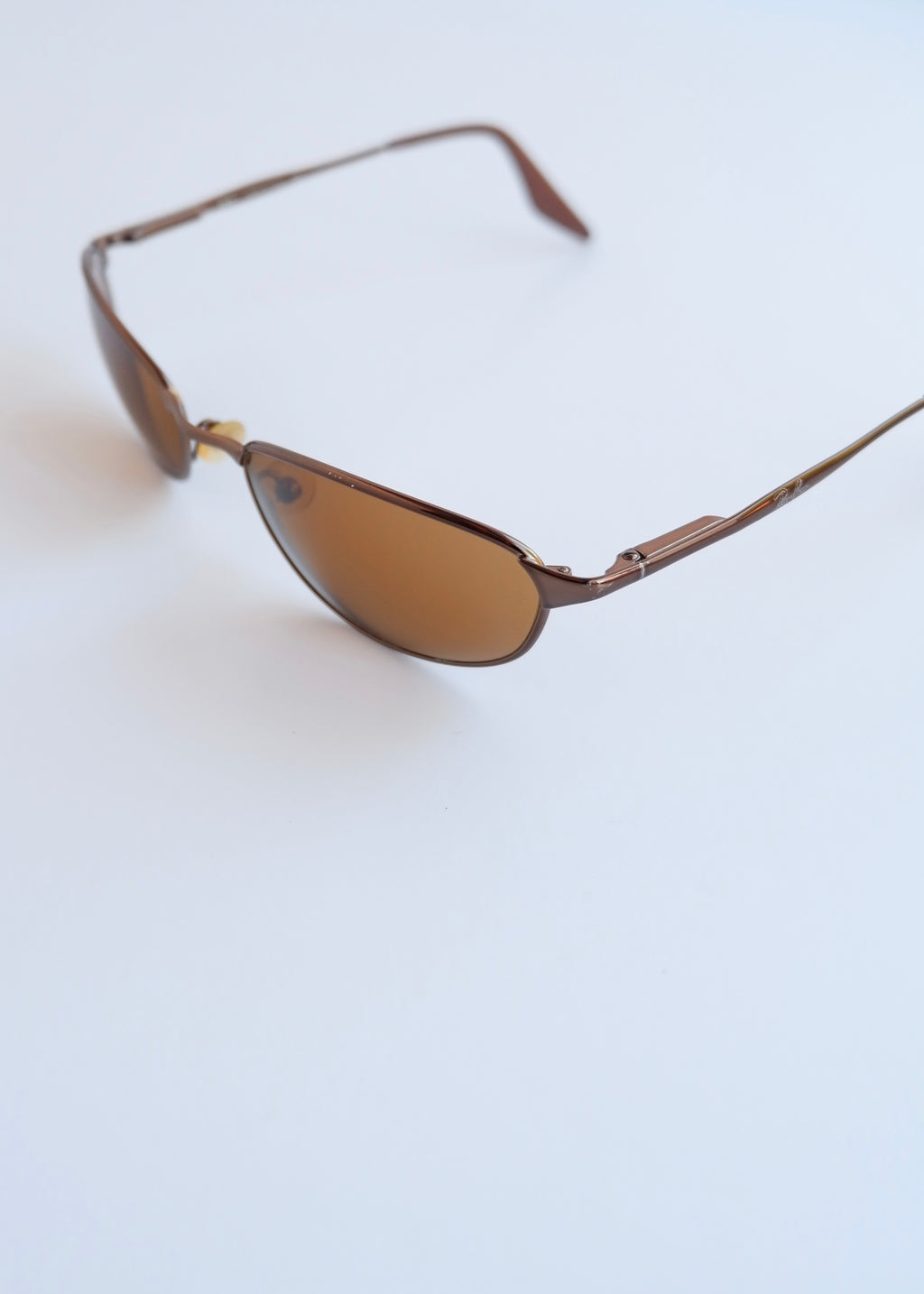 Authentic Preowned Vintage Ray Ban Brown Metal Frame Sunglasses