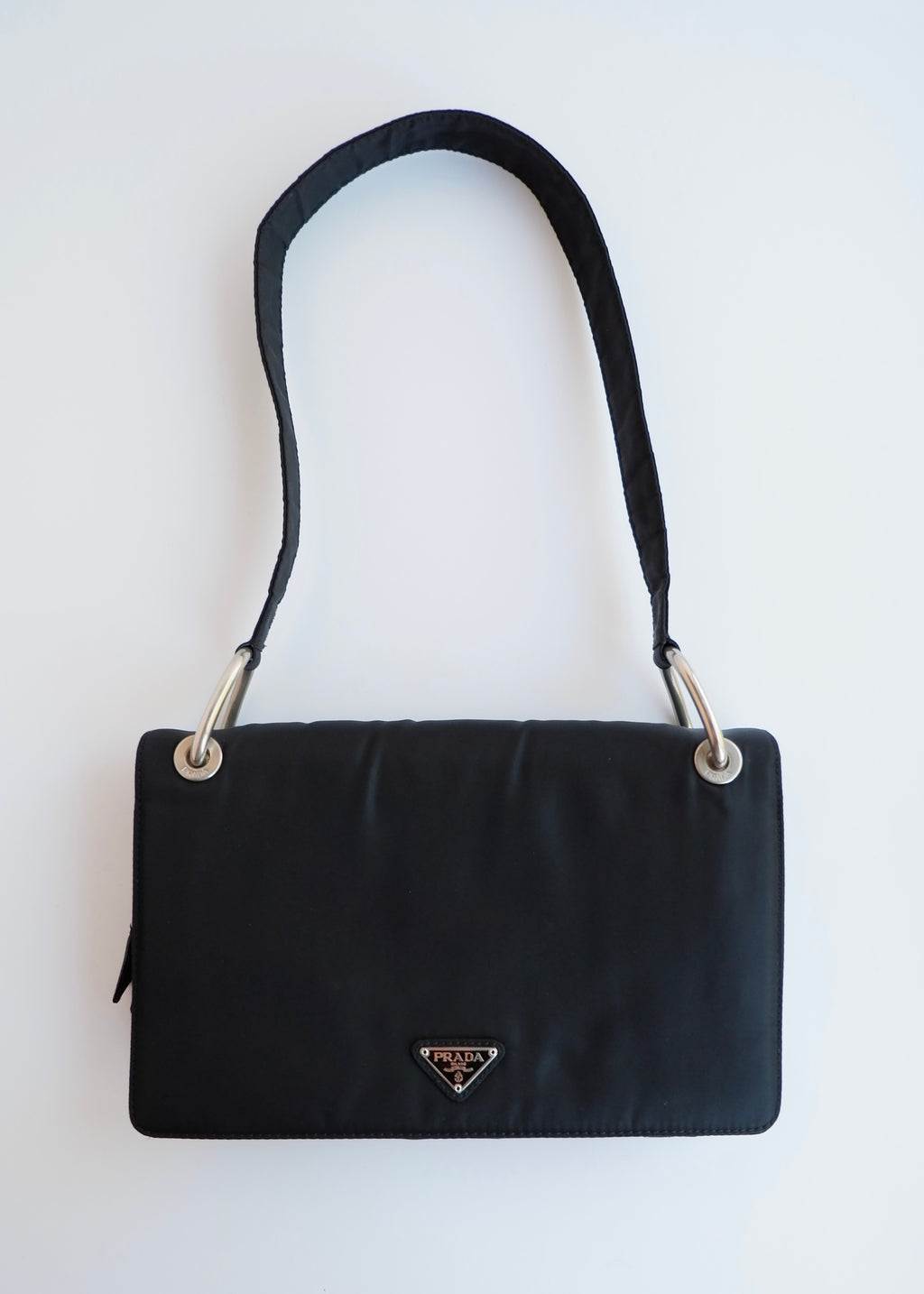 Authentic Preowned Prada Black Nylon Hobo Shoulder Bag