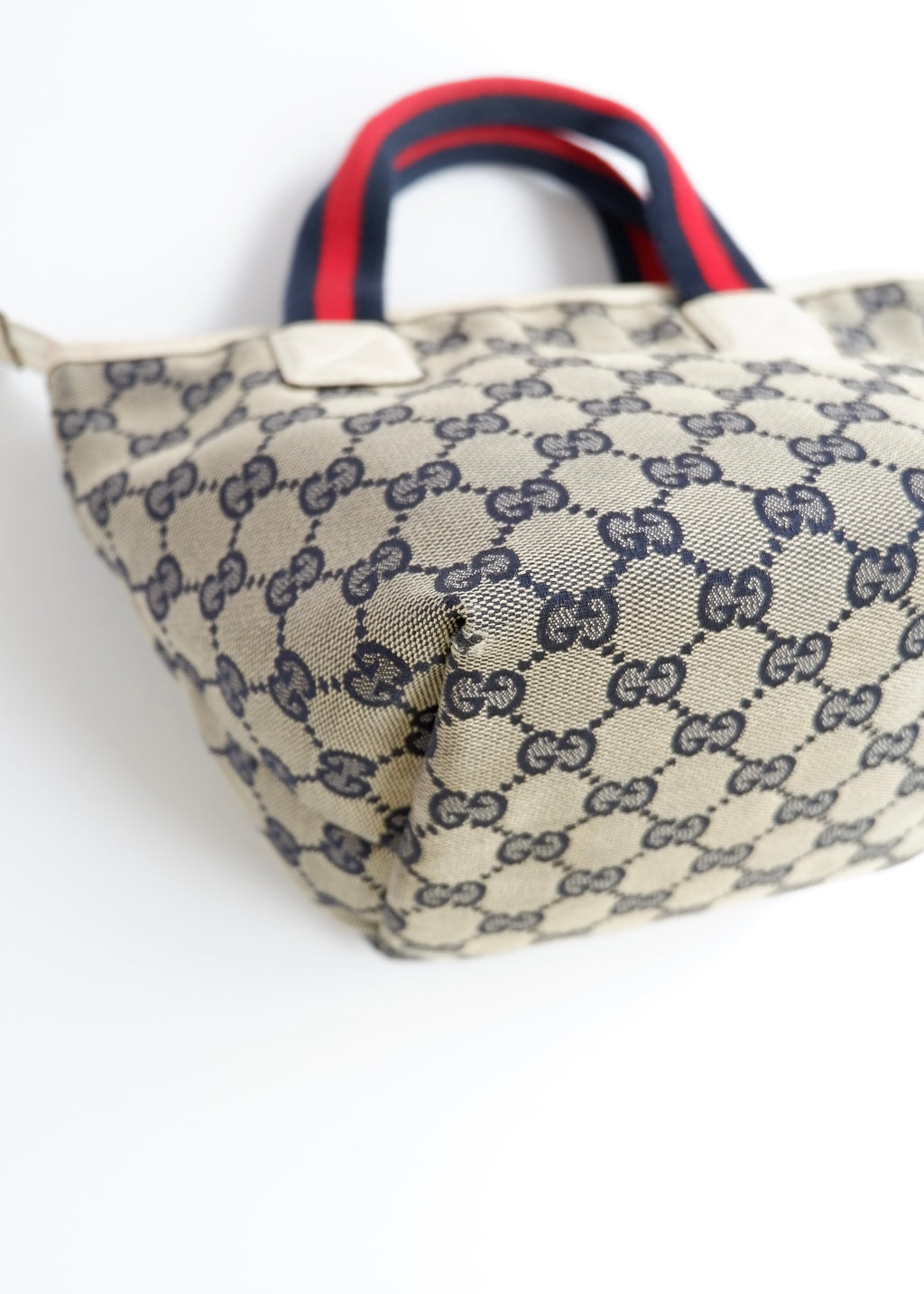 Authentic Preowned Gucci Navy GG Canvas Micro Handbag