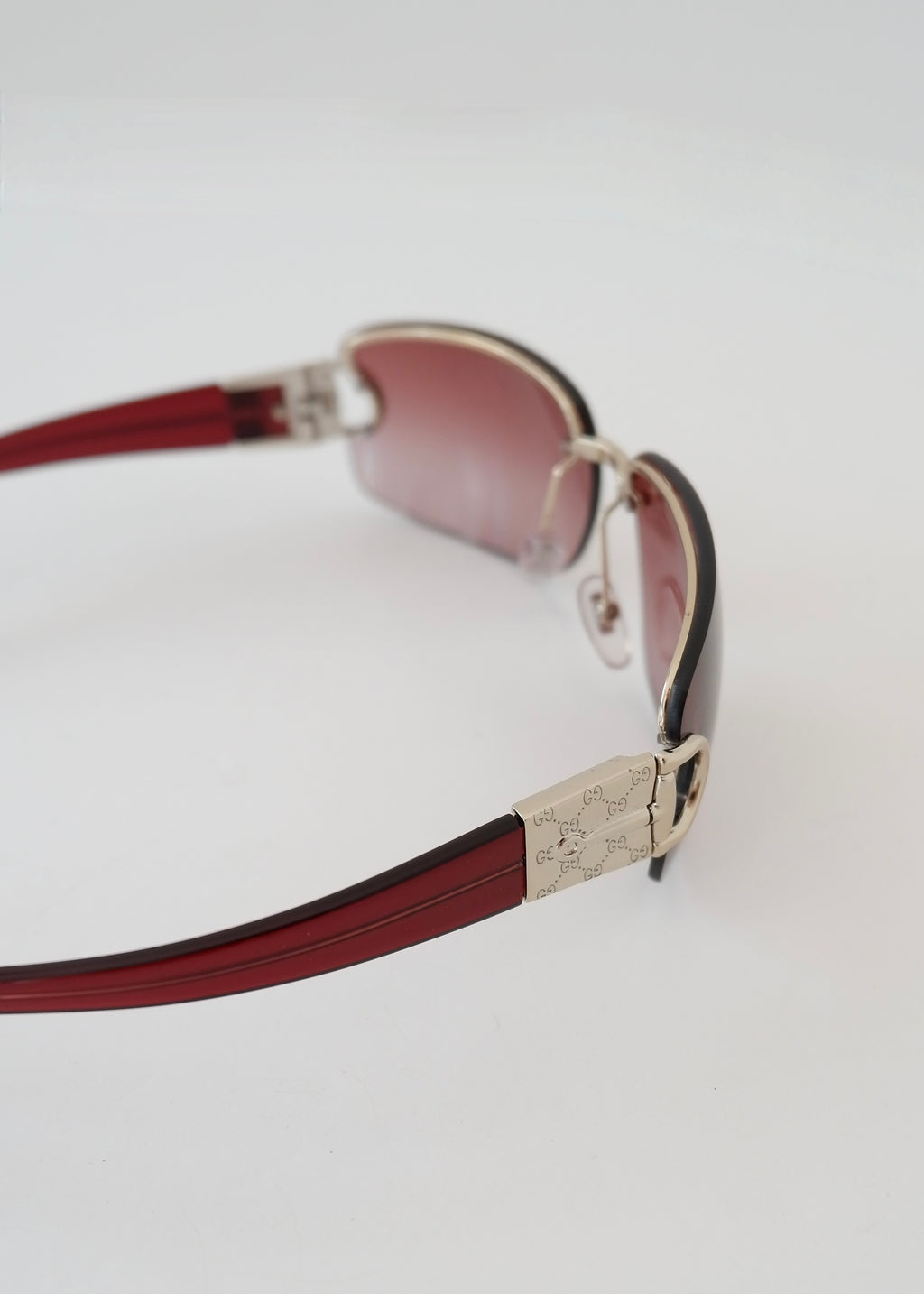 Authentic Preowned Gucci Burgundy Frameless Sunglasses