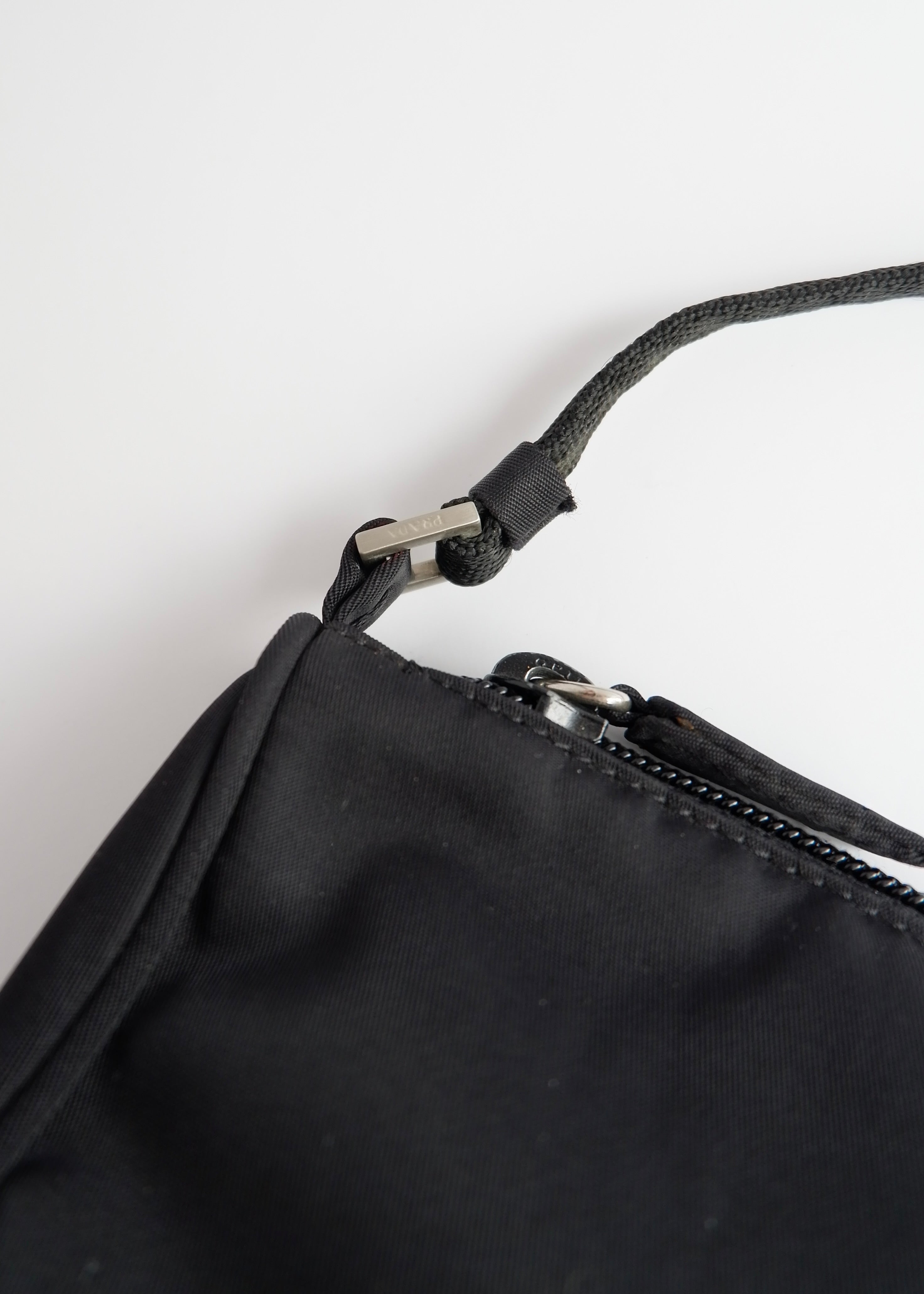 Authentic Preowned Prada Black Nylon Pochette/Shoulder Bag
