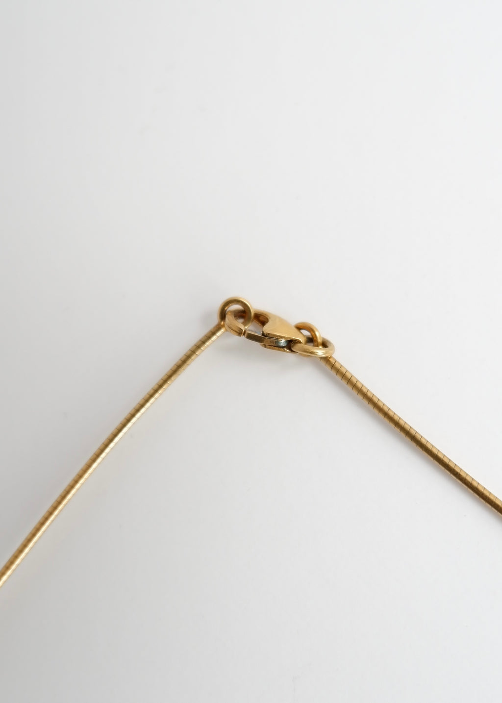 Authentic Preowned Hermes Yellow Gold/ Blue Laquered H Pendant Necklace