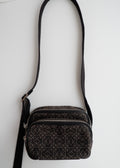 Authentic Preowned Loewe Black Canvas Anagram Crossbody Bag