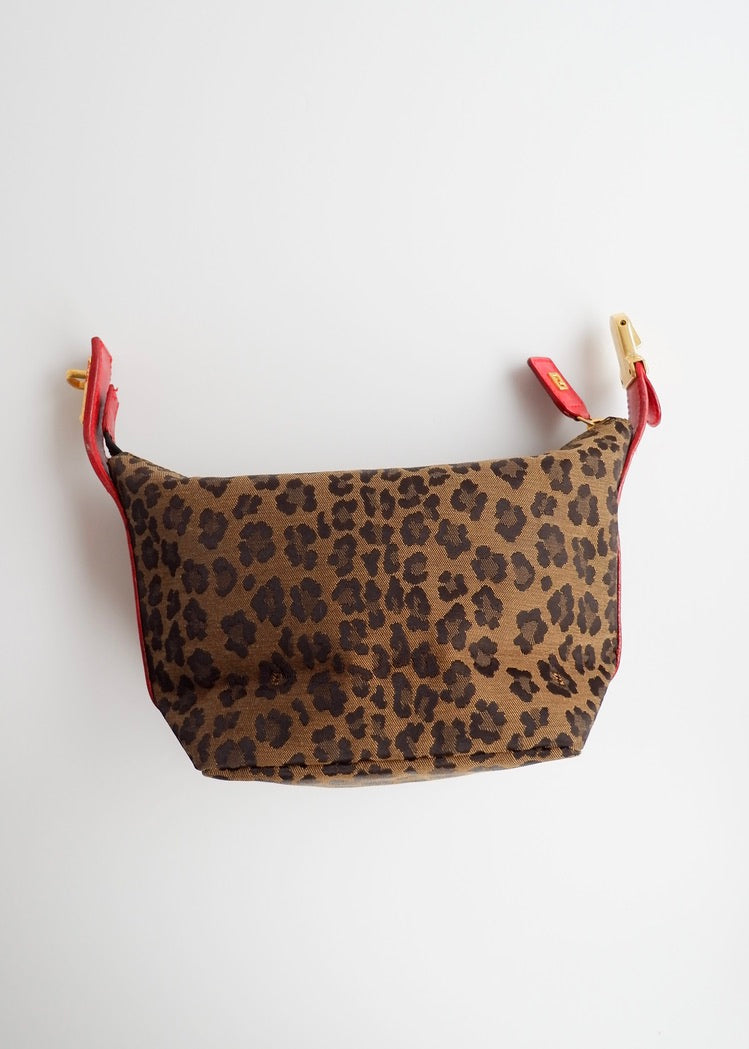 Authentic Preowned Vintage Fendi Animal Print Hand Pouch