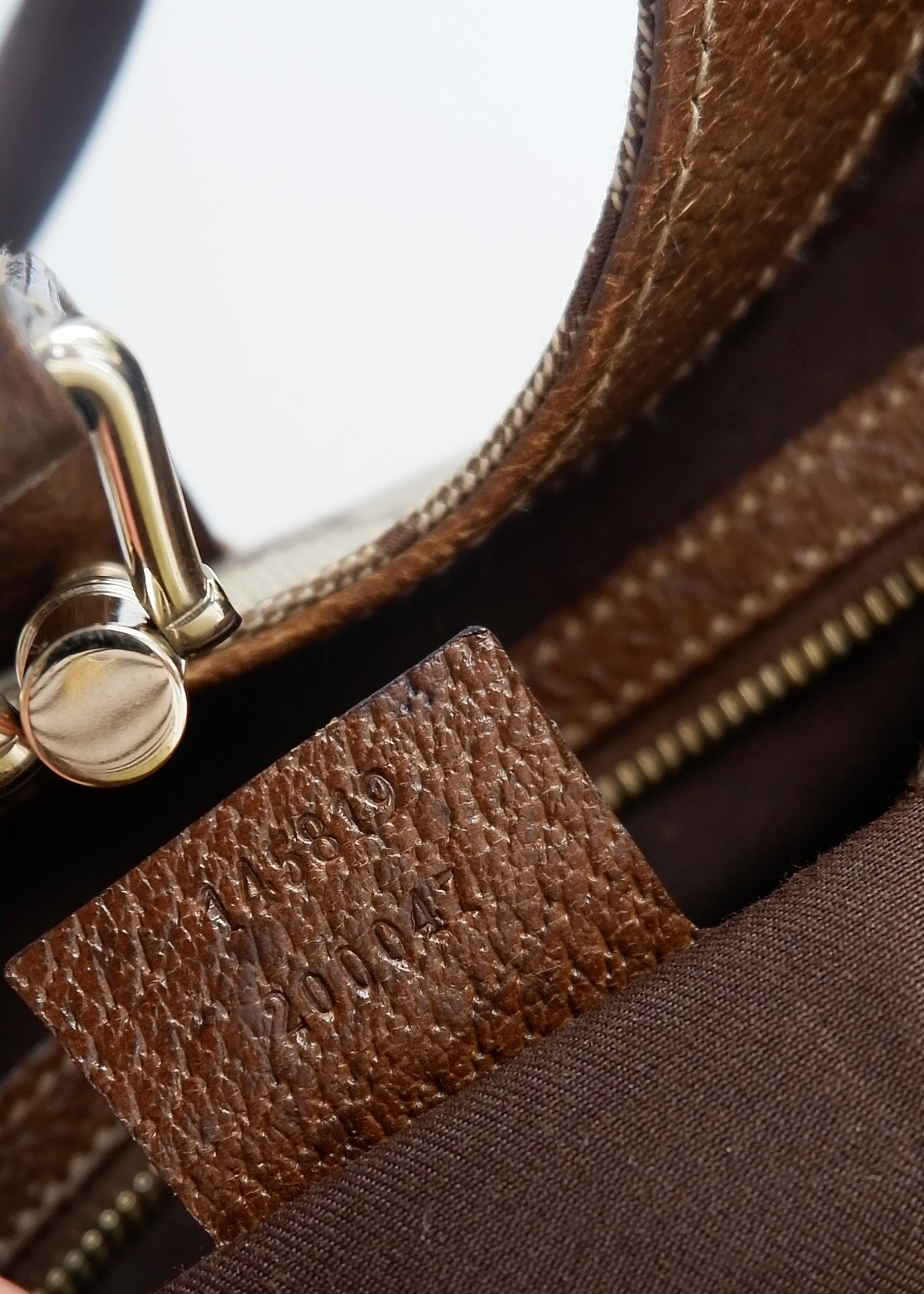 Preowned Gucci Brown GG Canvas Bardot Shoulder Bag