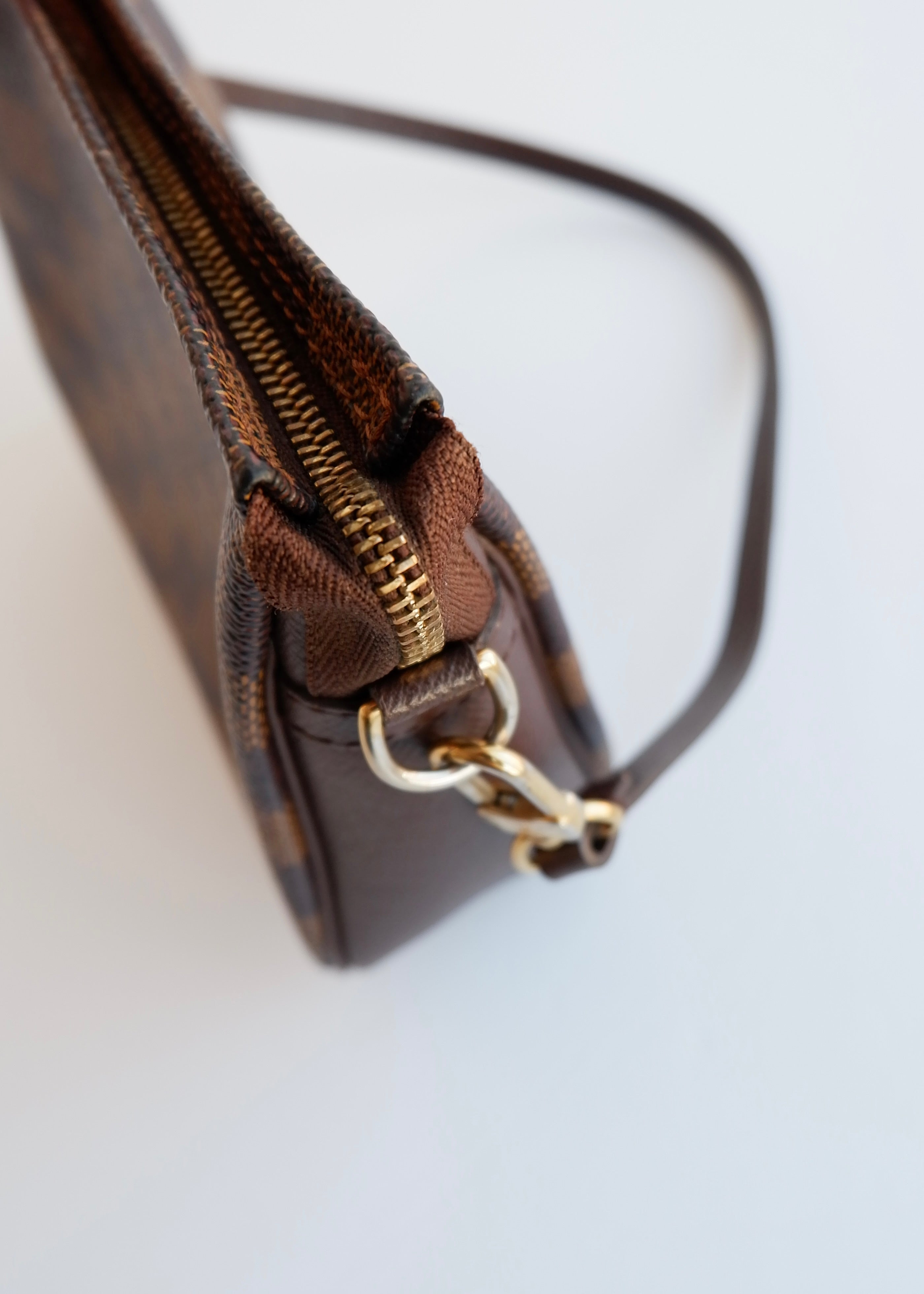 Authentic Preowned Louis Vuitton Damier Ebene Trousse Shoulder Bag