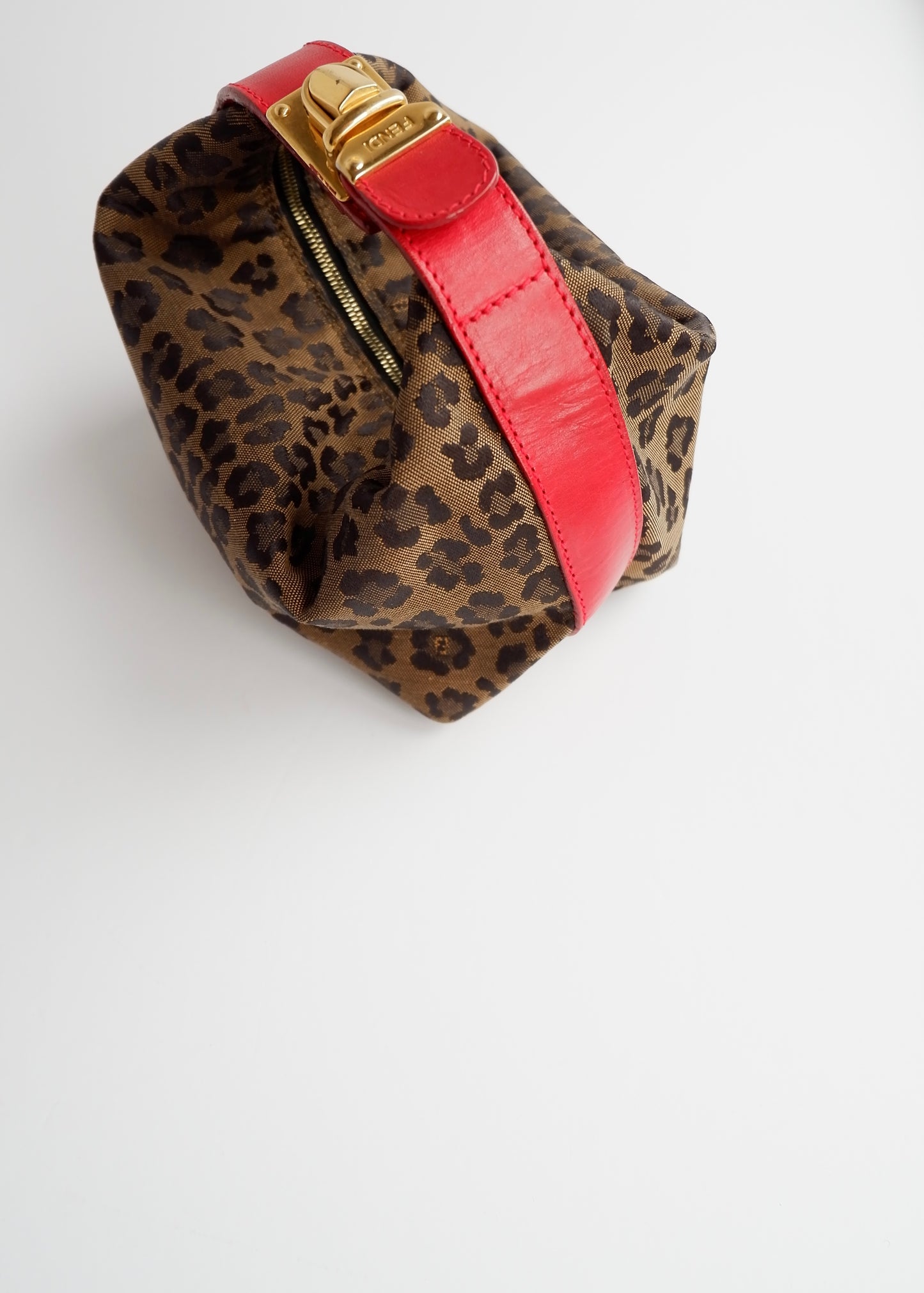 Authentic Preowned Vintage Fendi Animal Print Hand Pouch