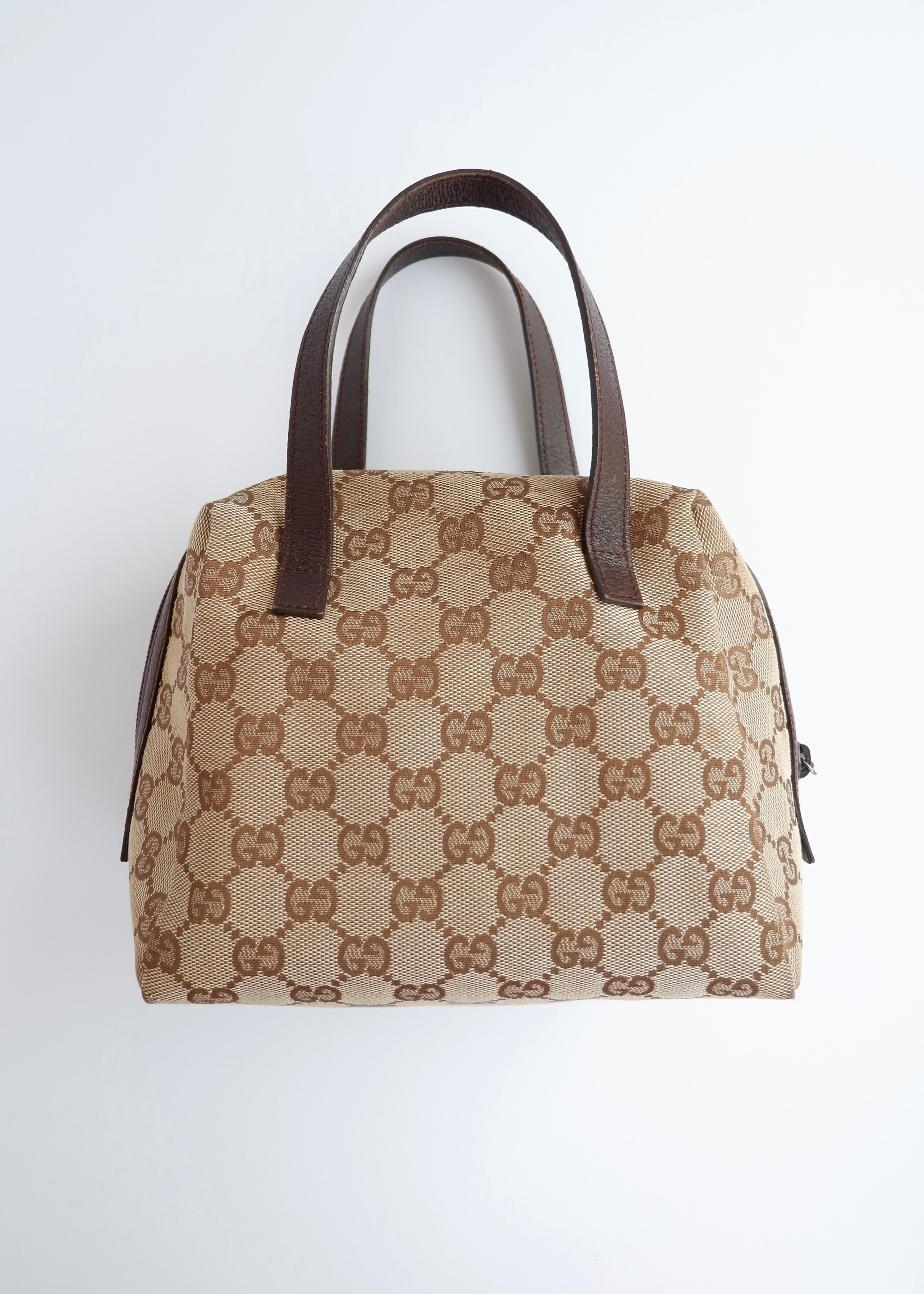 Authentic Preowned Gucci Brown GG Canvas Tofu Handbag