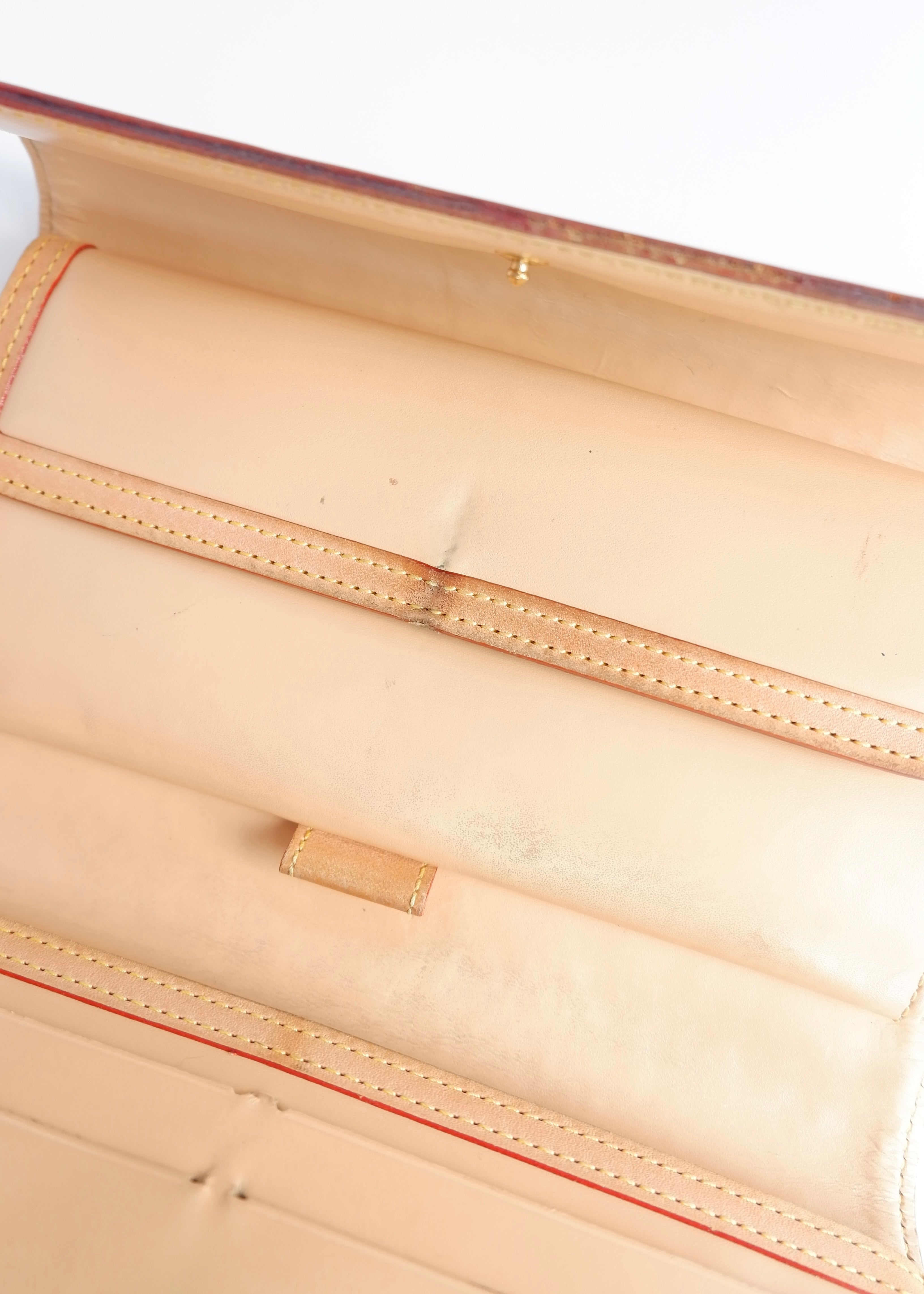Portefeuille long Louis Vuitton noir multi d'occasion authentique