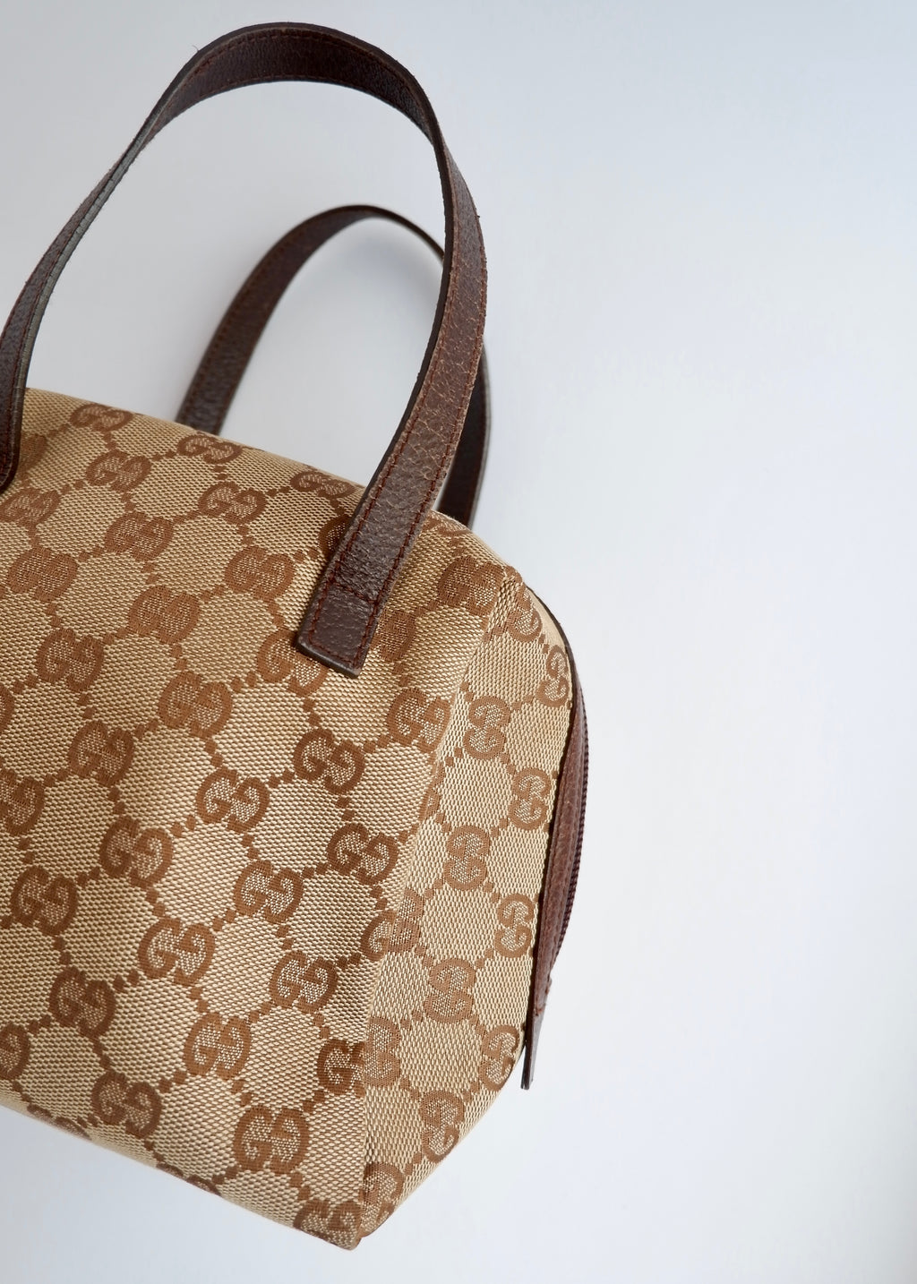 Authentic Preowned Gucci Brown GG Canvas Tofu Handbag