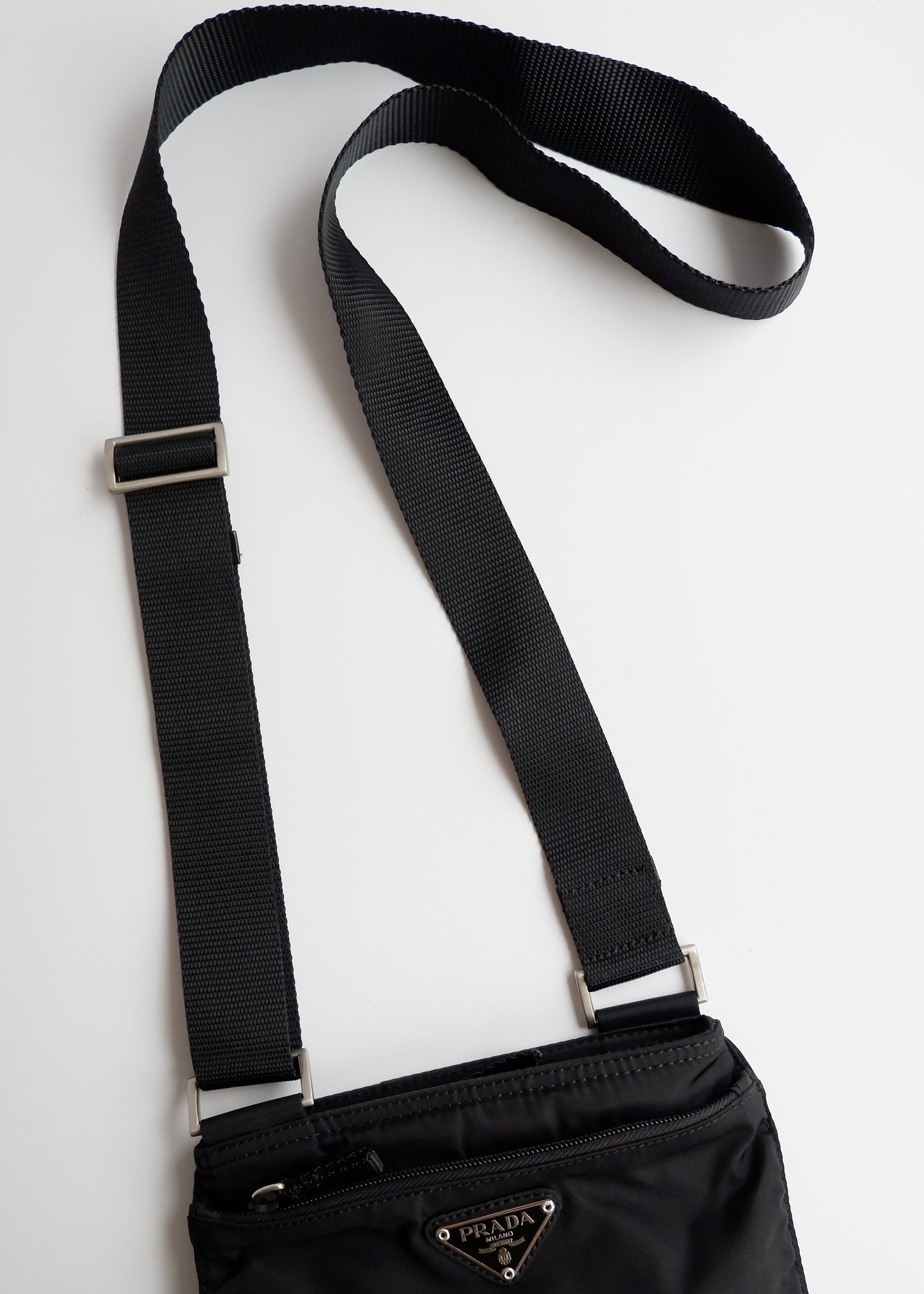 Authentic Preowned Prada Black Nylon Crossbody