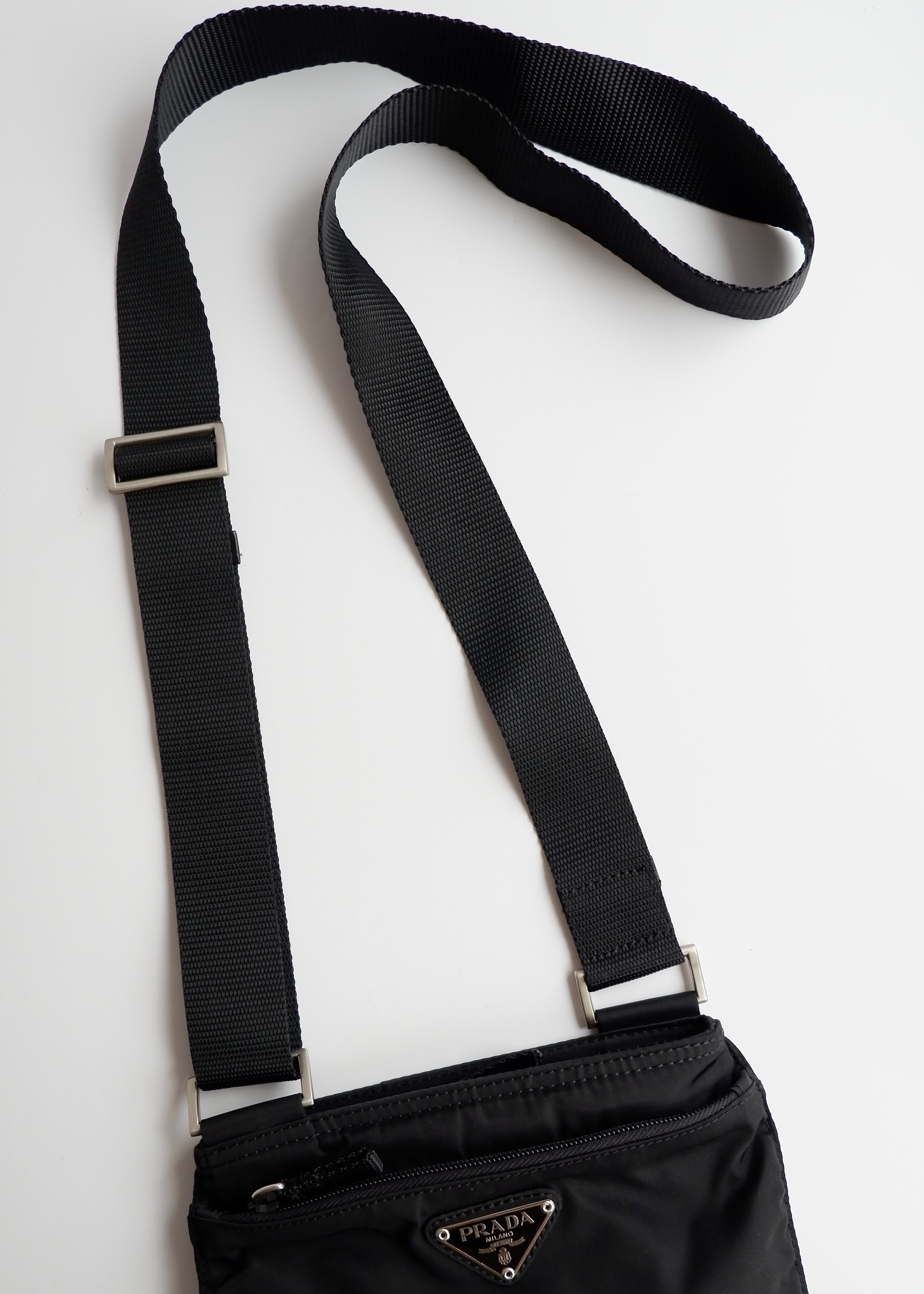 Authentic Preowned Prada Black Nylon Crossbody