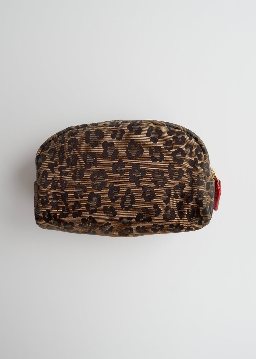 Authentic Preowned Fendi Brown Animal Print Canvas Pouch