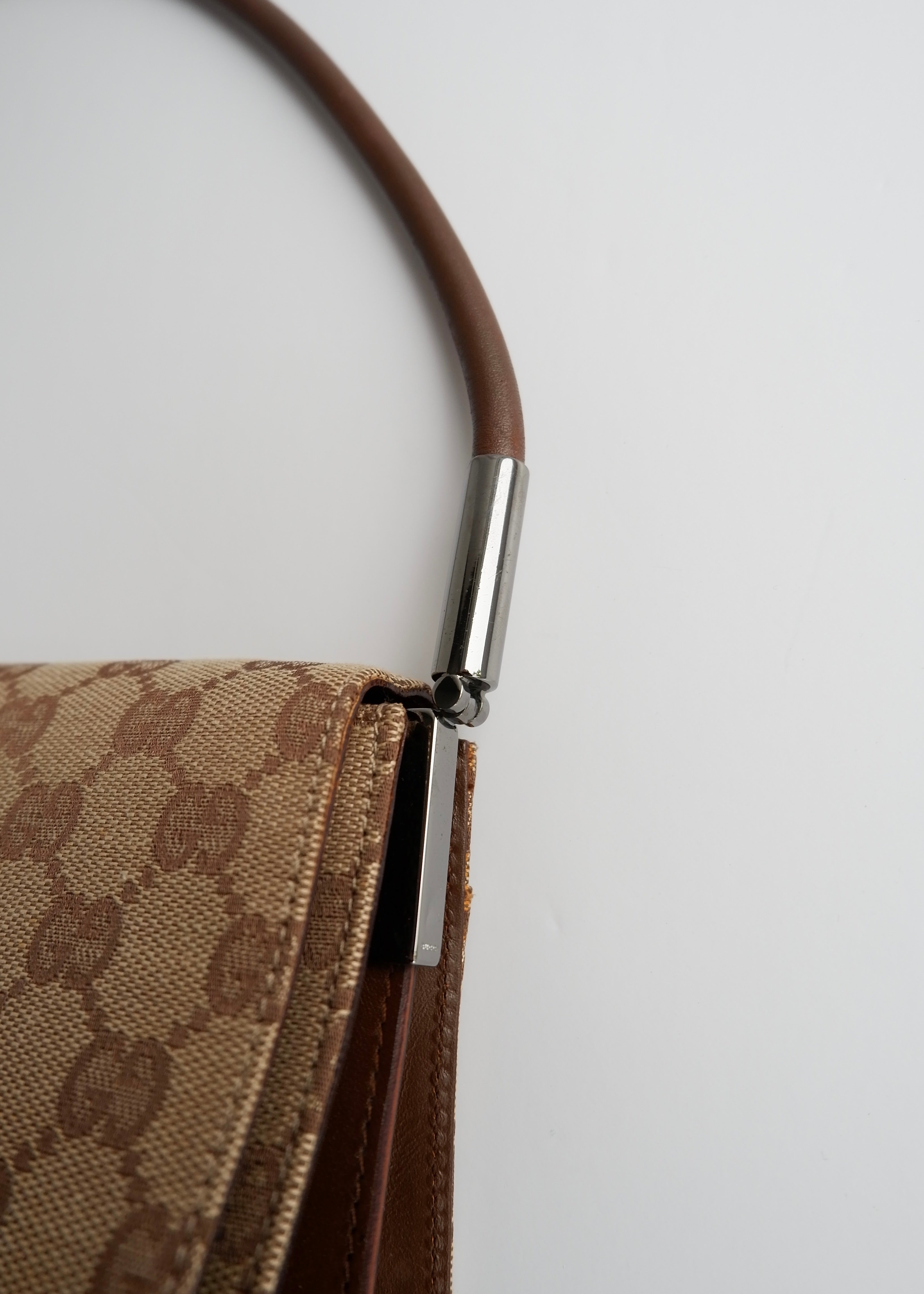 Authentic Preowned Gucci Brown GG Canvas Shoulder Bag