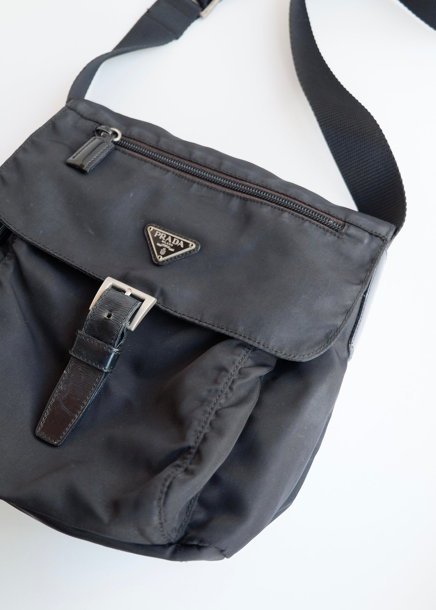 Authentic Preowned Prada Black Nylon Crossbody Bag