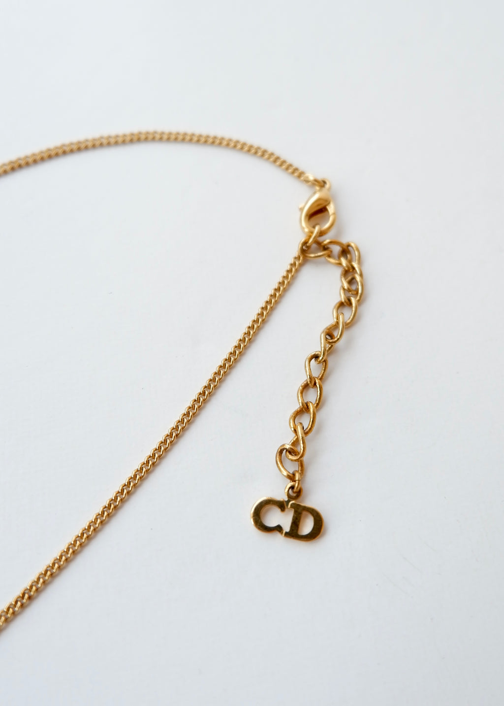 Preowned Vintage Dior Gold-Tone Saddle Charm Necklace
