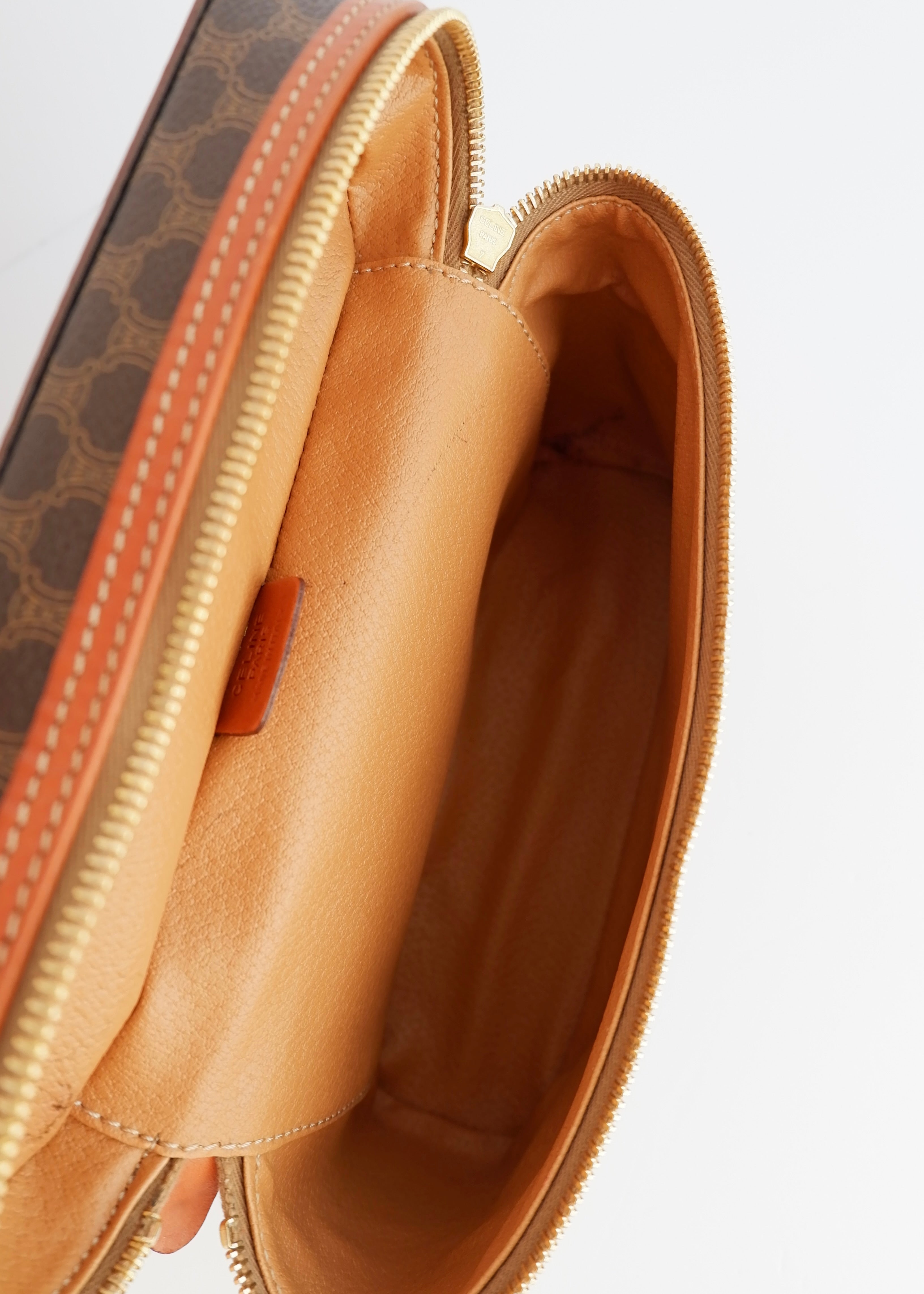 Authentic Preowned Vintage Celine Macadam Top Handle Clutch