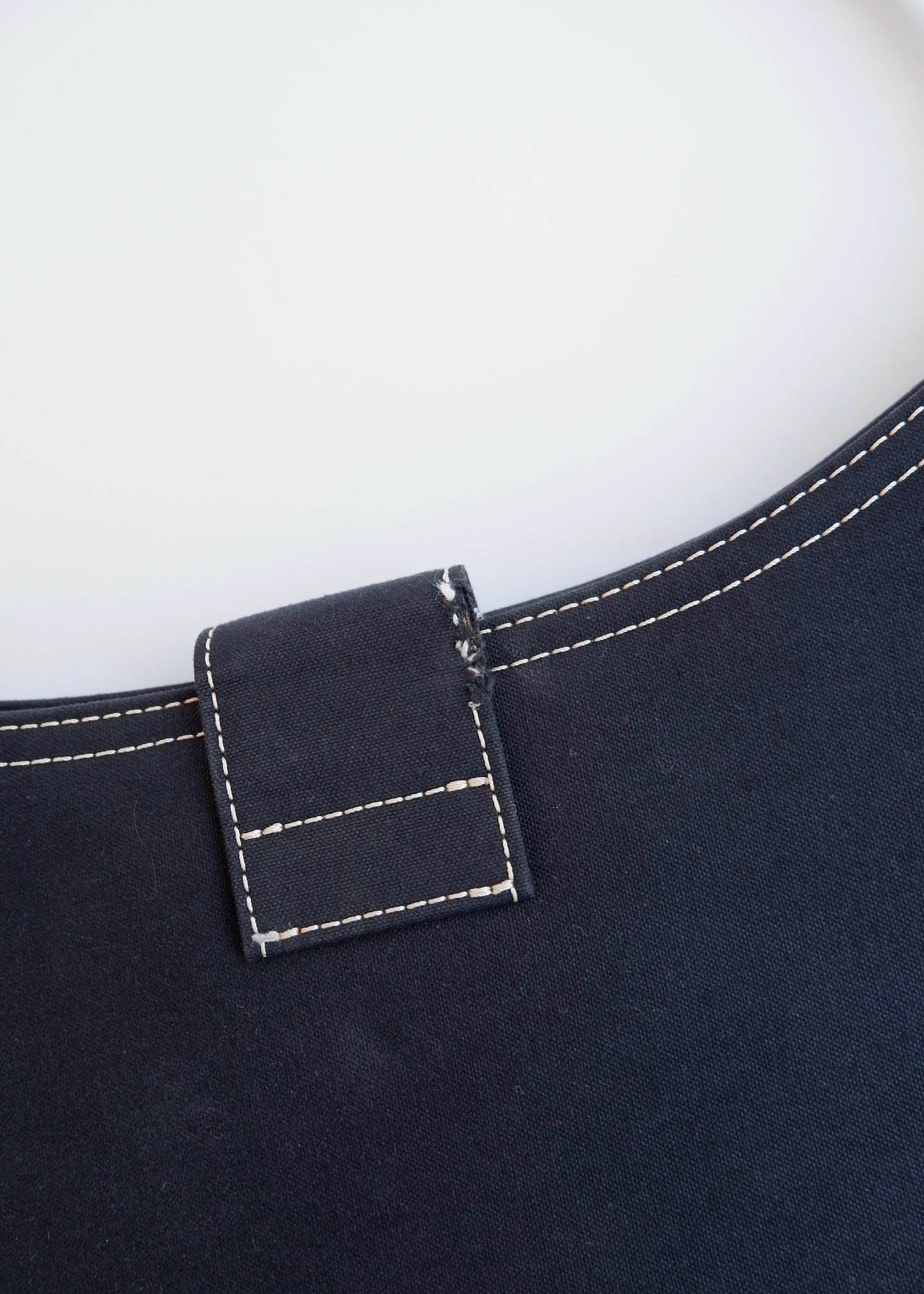 Authentic Preowned Fendi Navy Denim/Canvas Large Shoulder Bag
