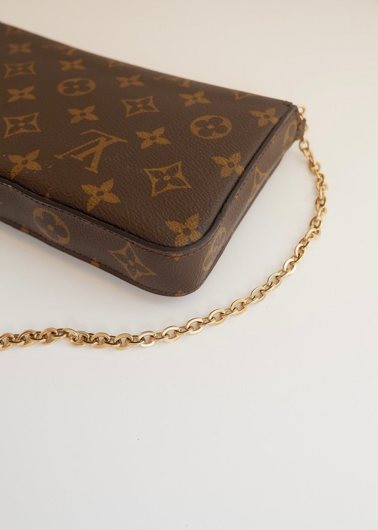 Preowned Louis Vuitton Monogram Felicie Pochette Crossbody Bag