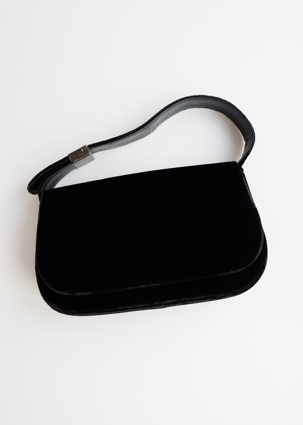 Authentic Preowned Prada Black Velvet Shoulder Bag