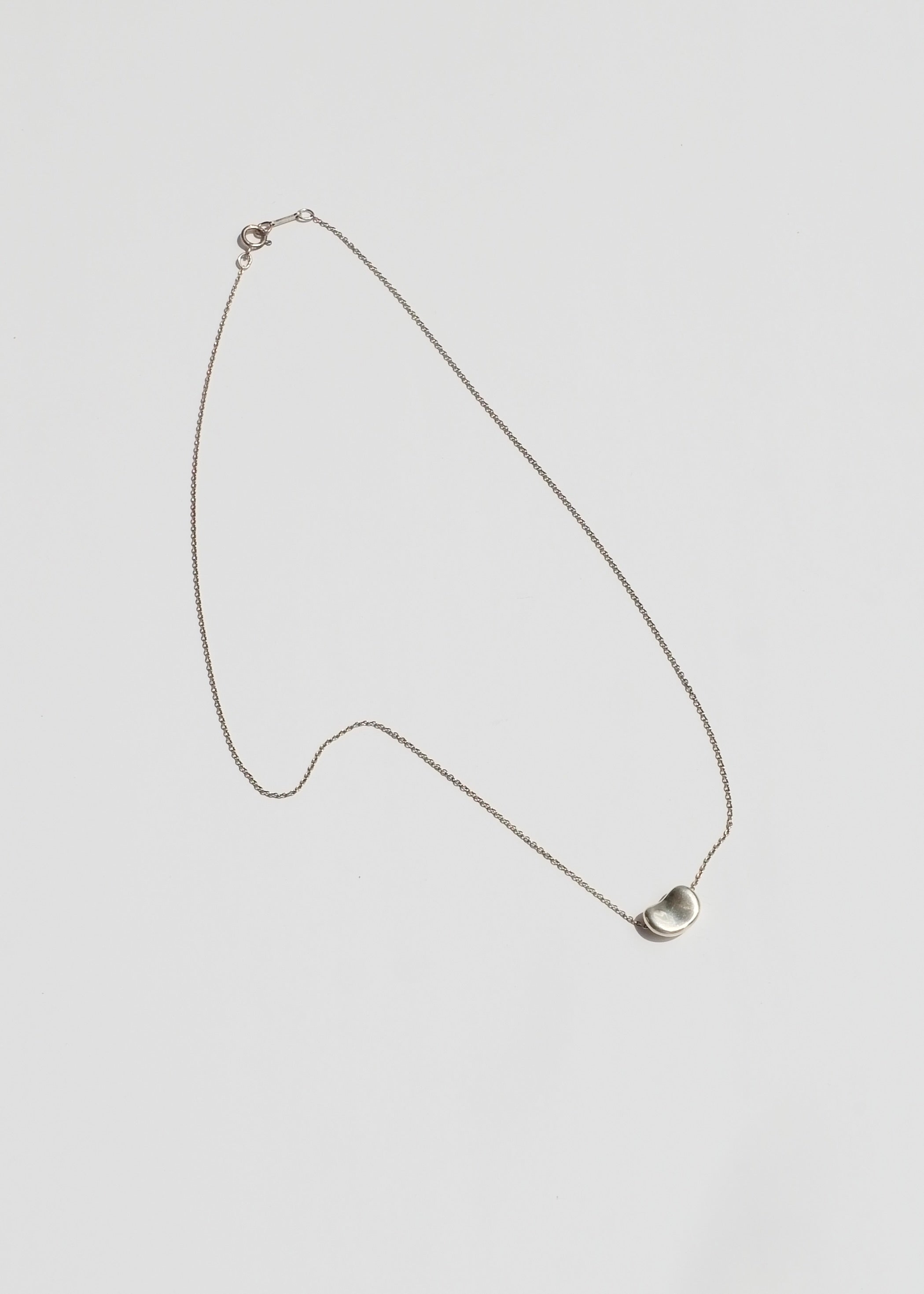Authentic Preowned Tiffany & Co. Silver Bean Necklace (Small)