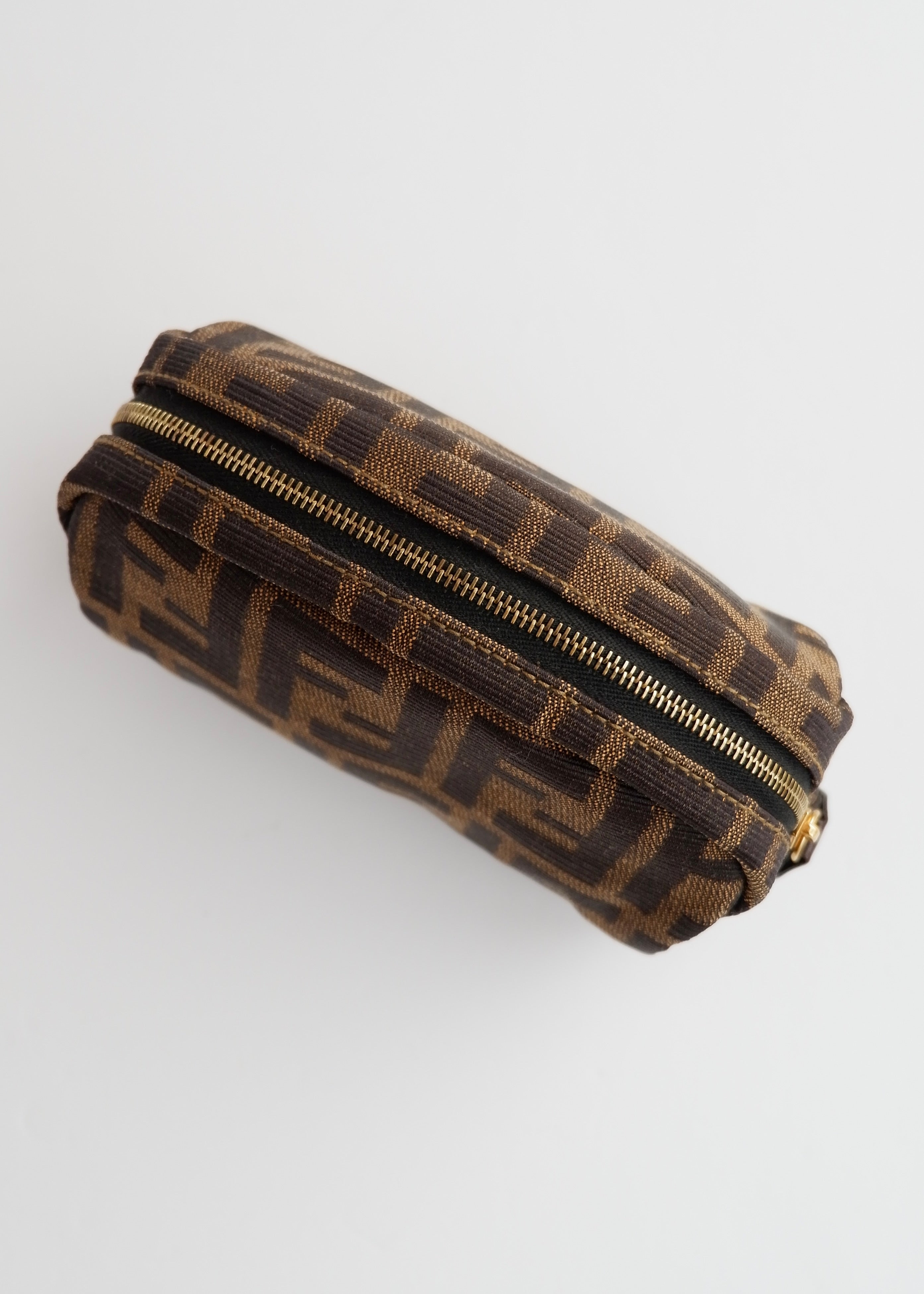 Authentic Preowned Fendi Brown Canvas Zucca Print Pouch