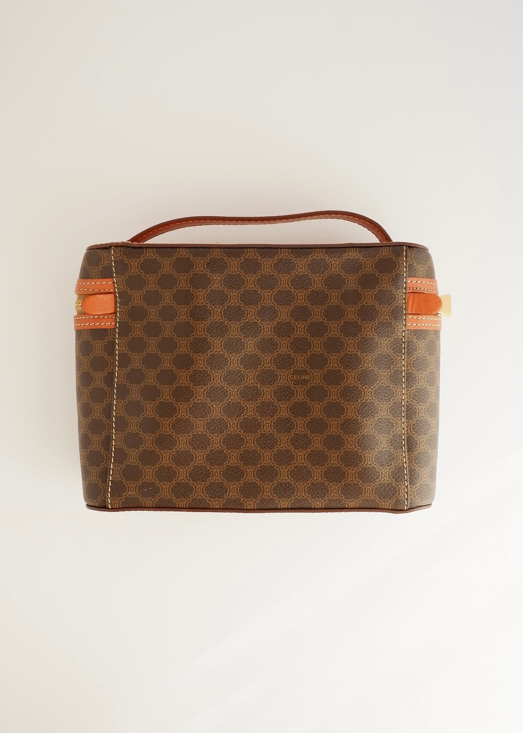 Authentic Preowned Vintage Celine Macadam Top Handle Clutch