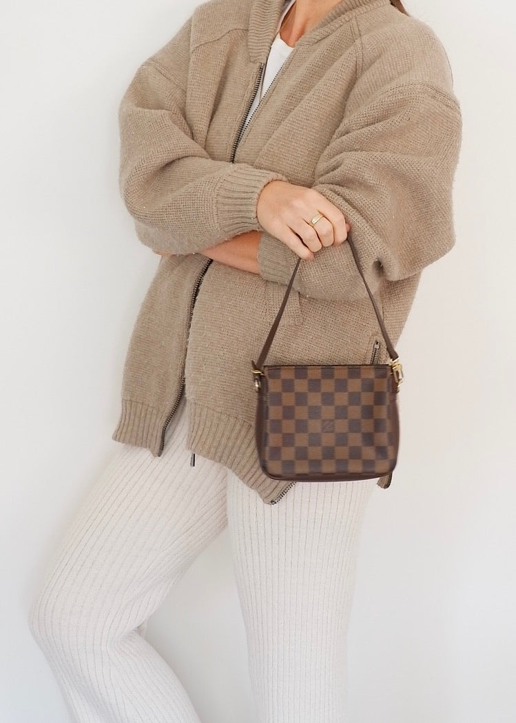 Authentic Preowned Louis Vuitton Damier Ebene Trousse Shoulder Bag