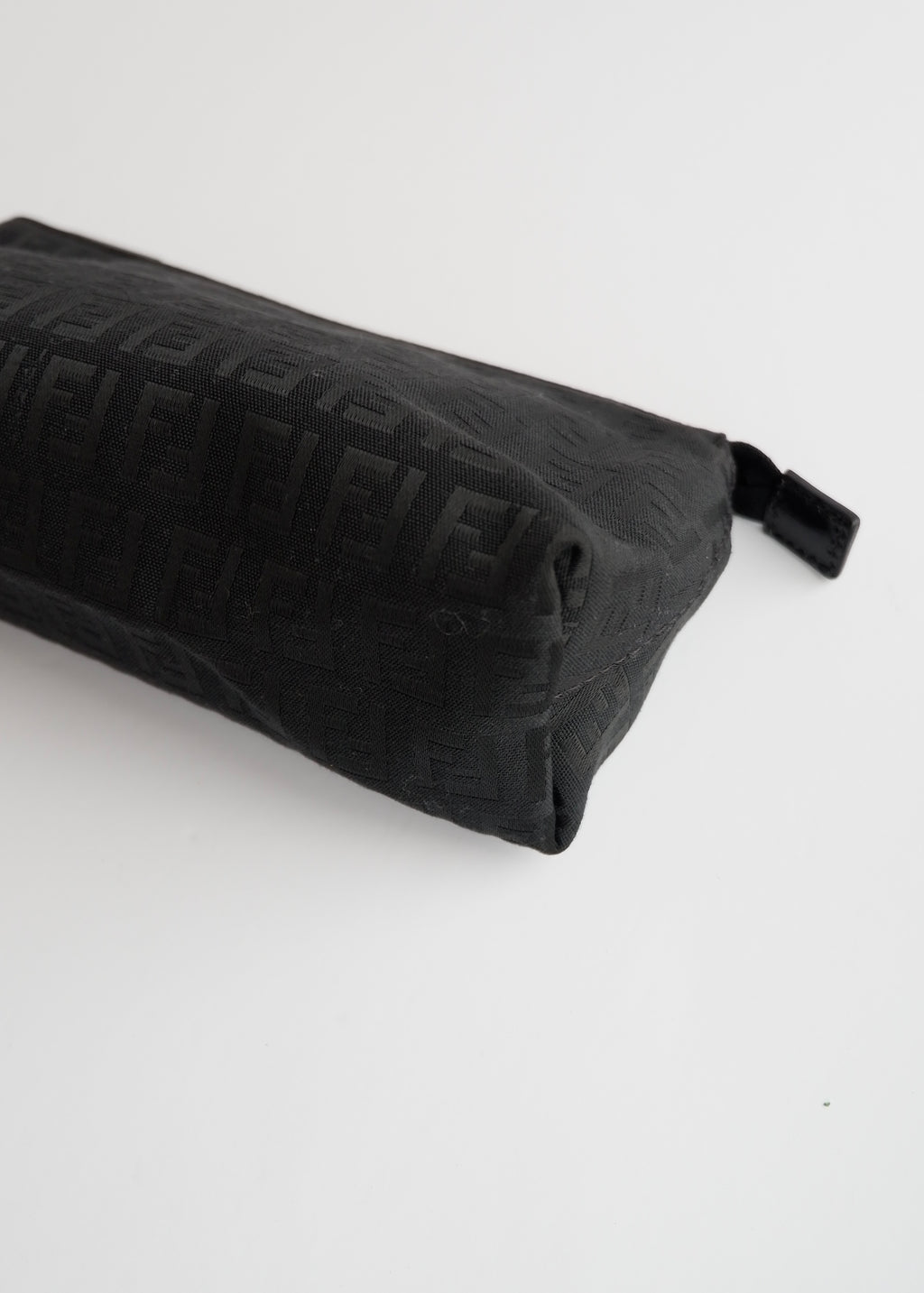 Authentic Preowned Fendi Black Canvas Zucchino Pouch