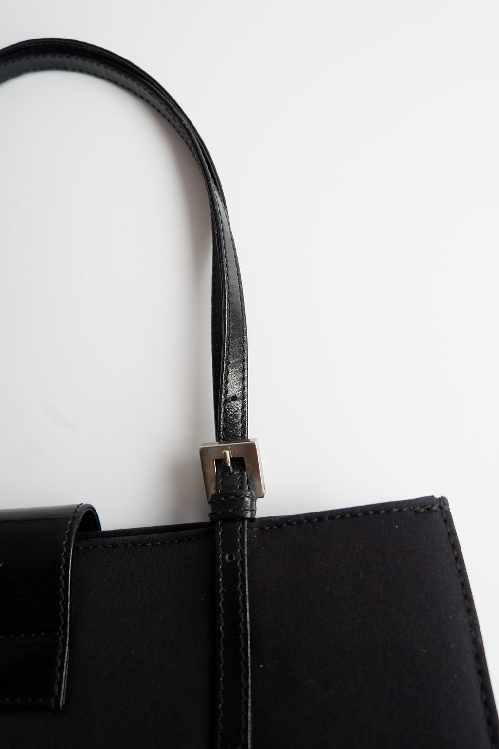 Authentic Preowned Fendi Black Fabric FF Logo Shoulder Bag