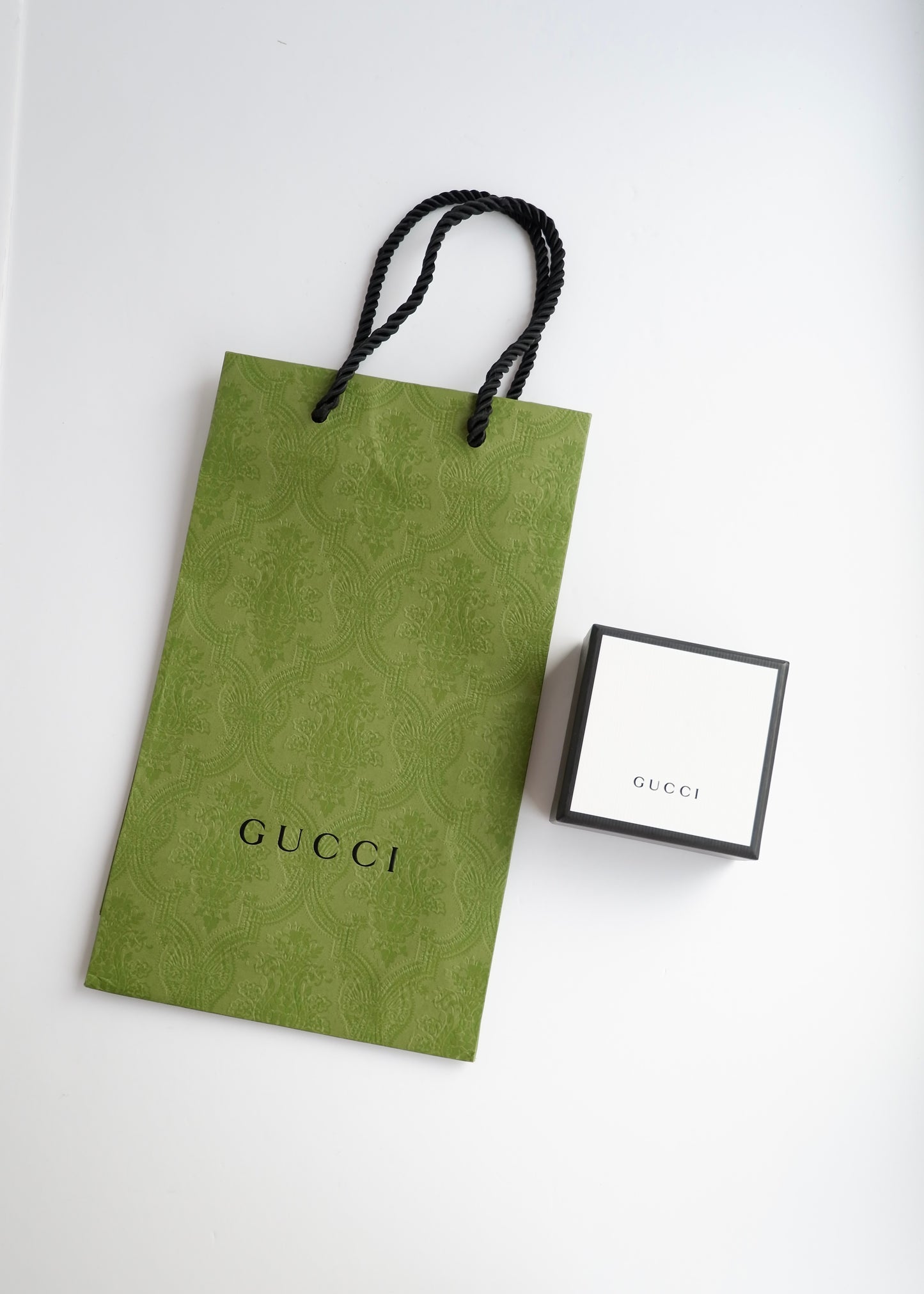 Authentic Preowned Gucci Silver Heart Drop Blue Stone Earrings