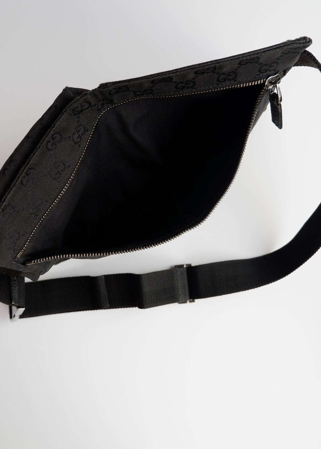 Authentic Preowned Gucci Black GG Canvas Belt Bag