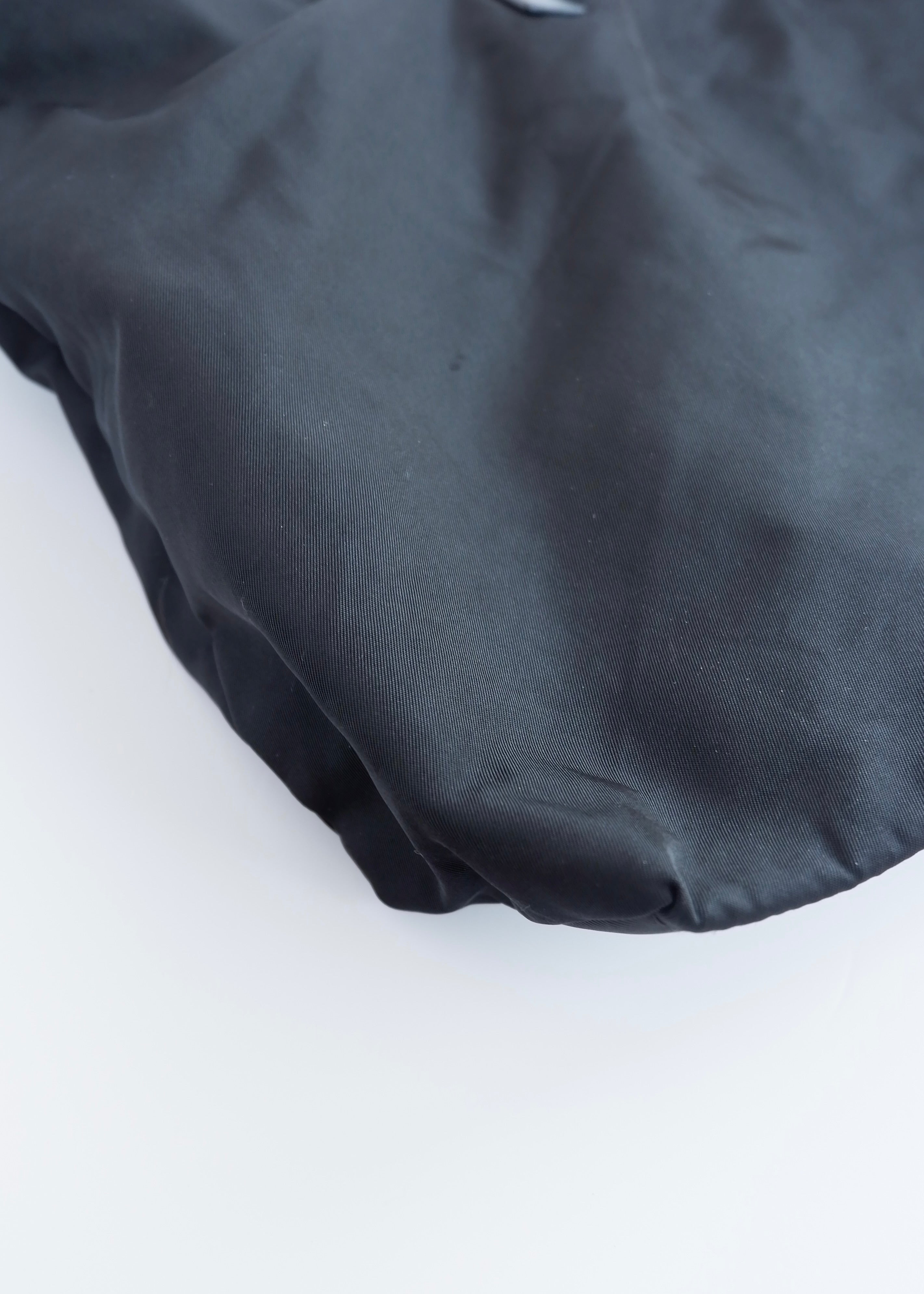 Authentique Sac cabas Prada noir en nylon extra large avec fermeture éclair sur le dessus