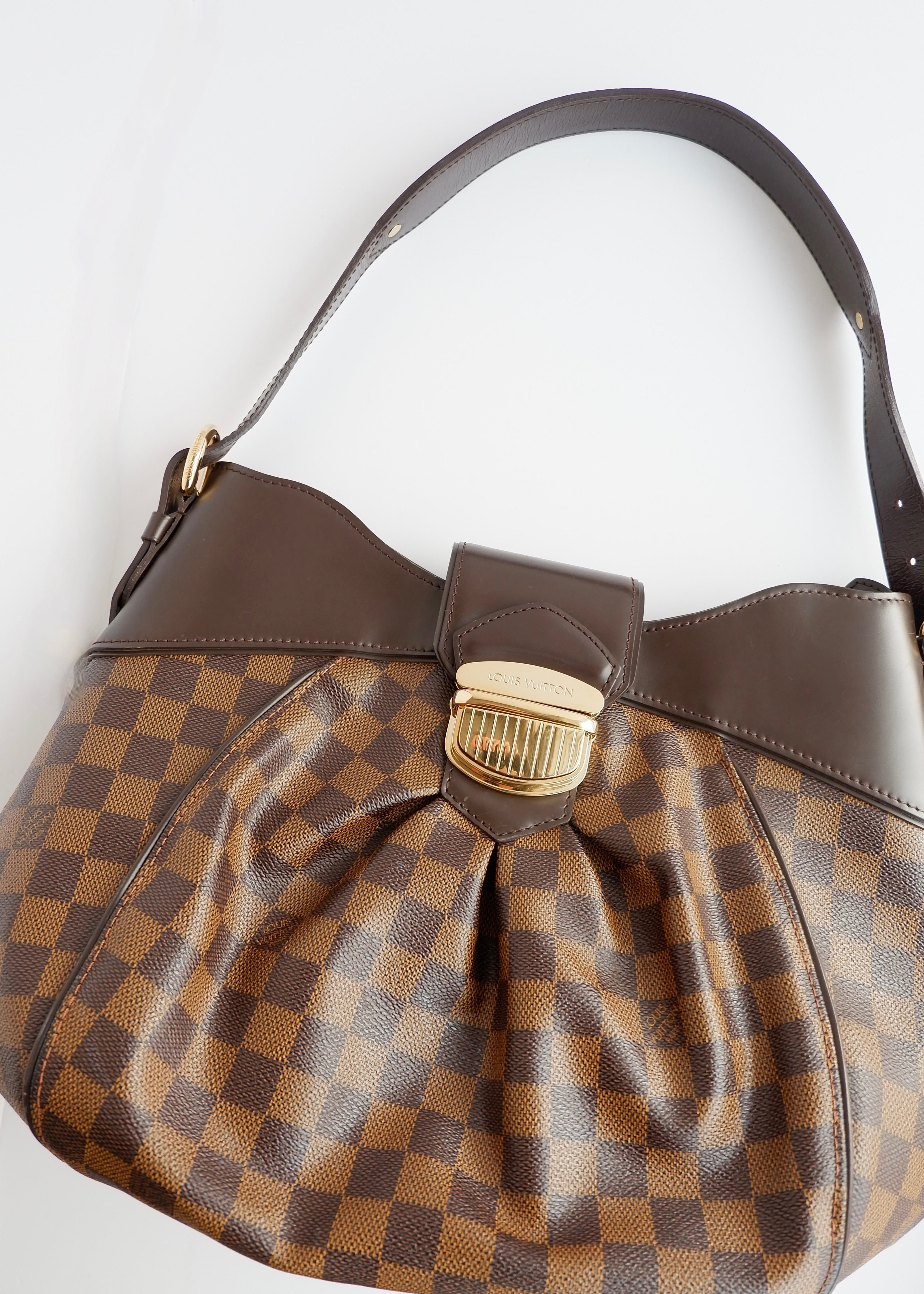 Authentic Preowned Louis Vuitton Damier Ebene Sistina MM Shoulder Bag