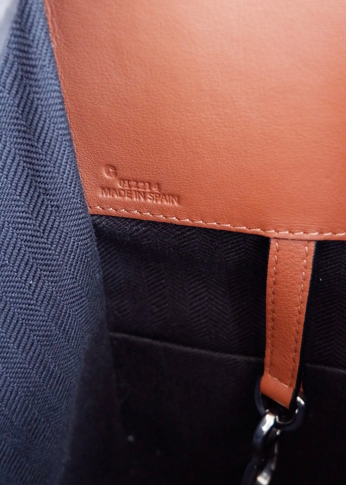 Preowned Loewe Brown Leather Hammock Bag