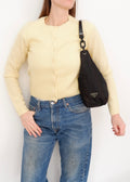 Authentic Preowned Prada Black Nylon Hobo Shoulder Bag