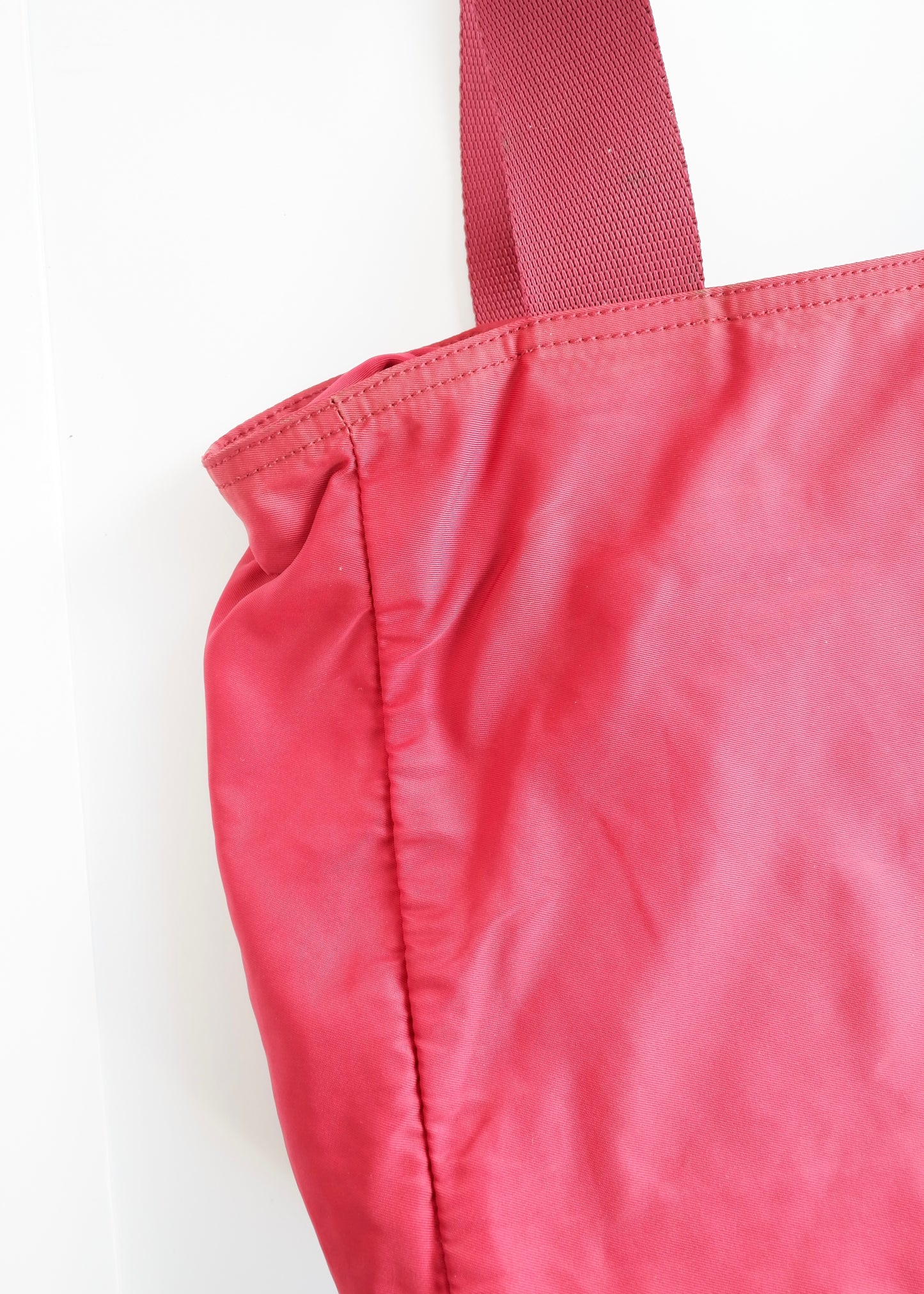 Authentic Preowned Prada Red Nylon Tote Bag