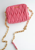 Authentic Preowned Miu Miu Pink Leather Crossbody