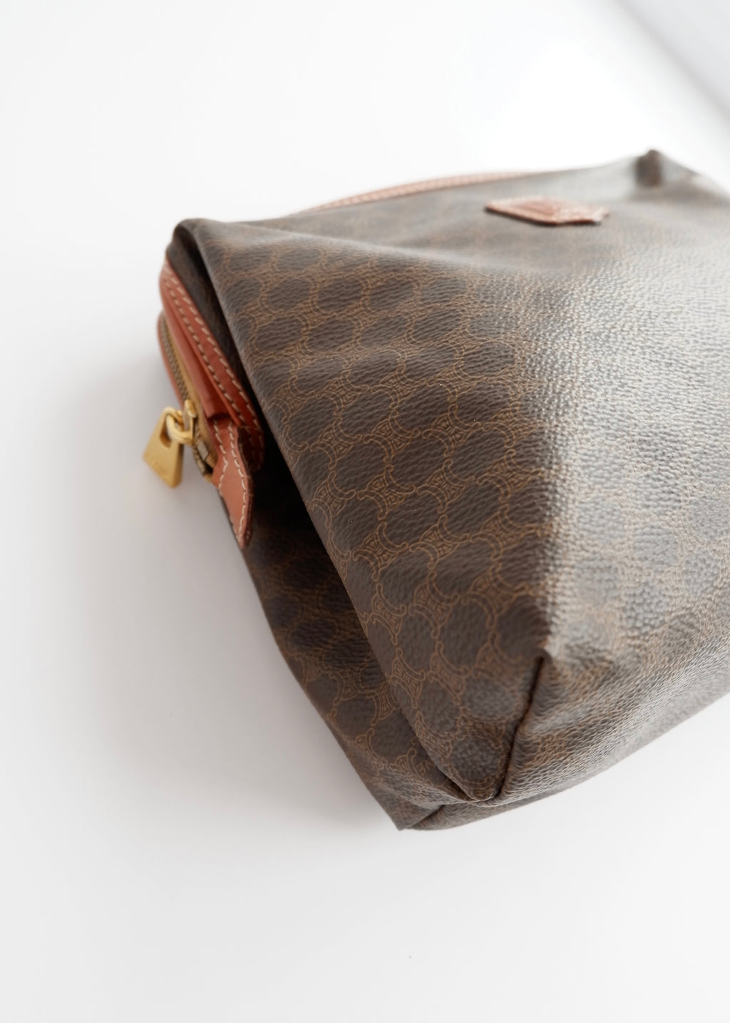Pochette vintage Celine Macadam marron d'occasion authentique